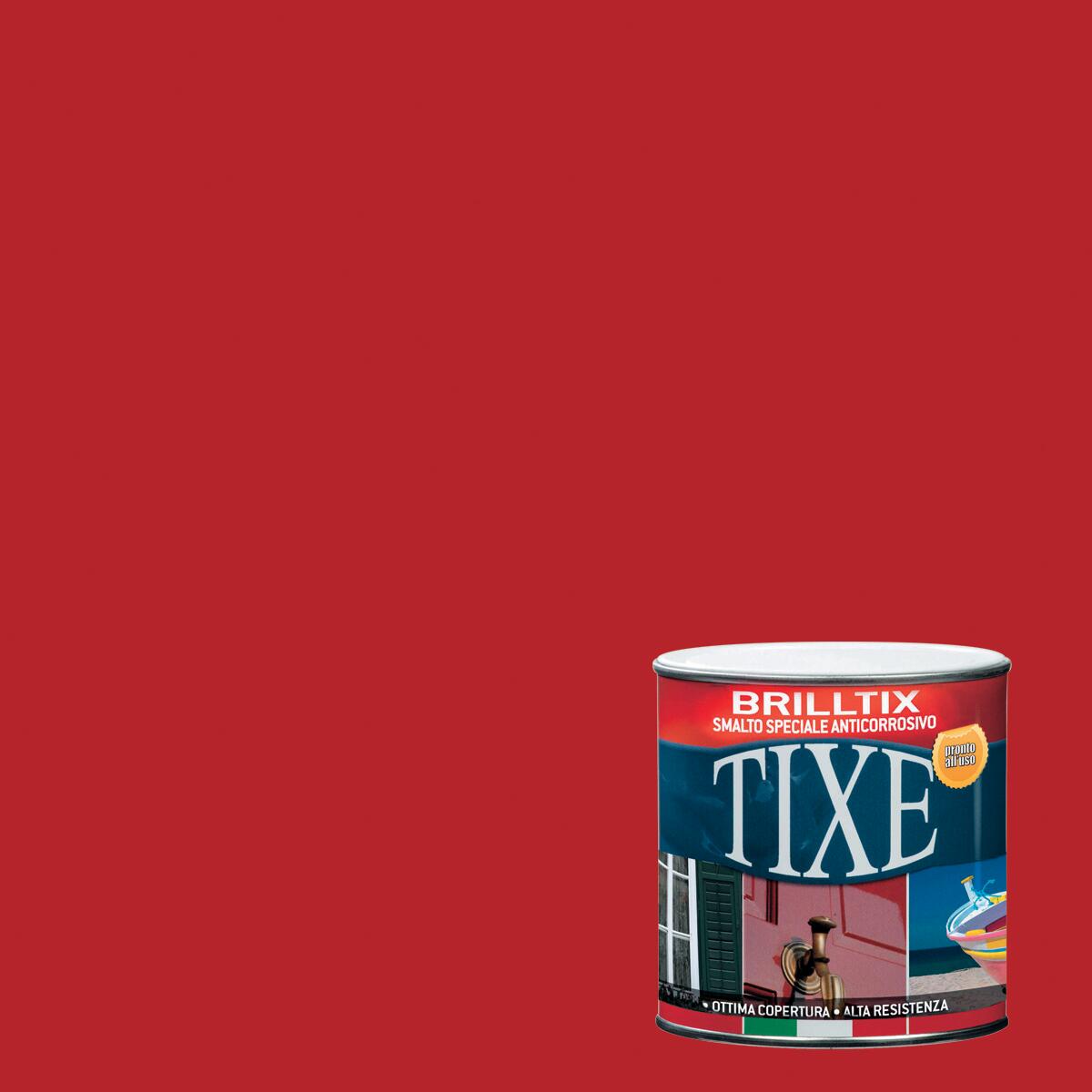 Vernice da esterno per ferro TIXE Brilltix rosso fiama lucido, 0.5 l - 3