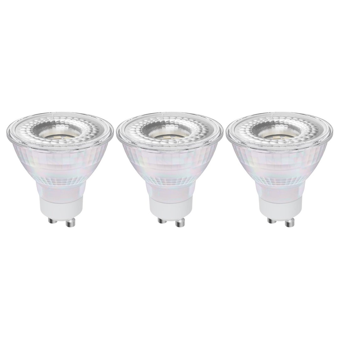Σετ λάμπες LED clear LEXMAN 4.7W 450 LUMEN GU10 4000K ουδέτερο φως