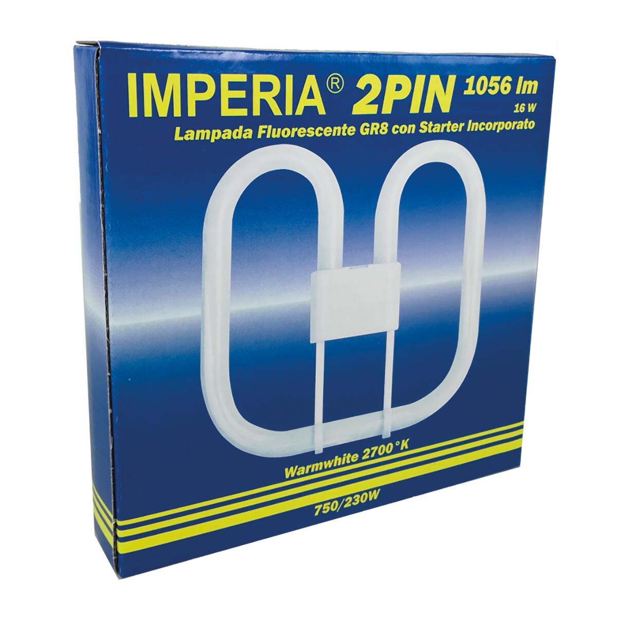 Lampadina Fluorescente, G9 specifico, opaco, luce calda, 16W= 1056 LM 330°, IMPERIA - 3