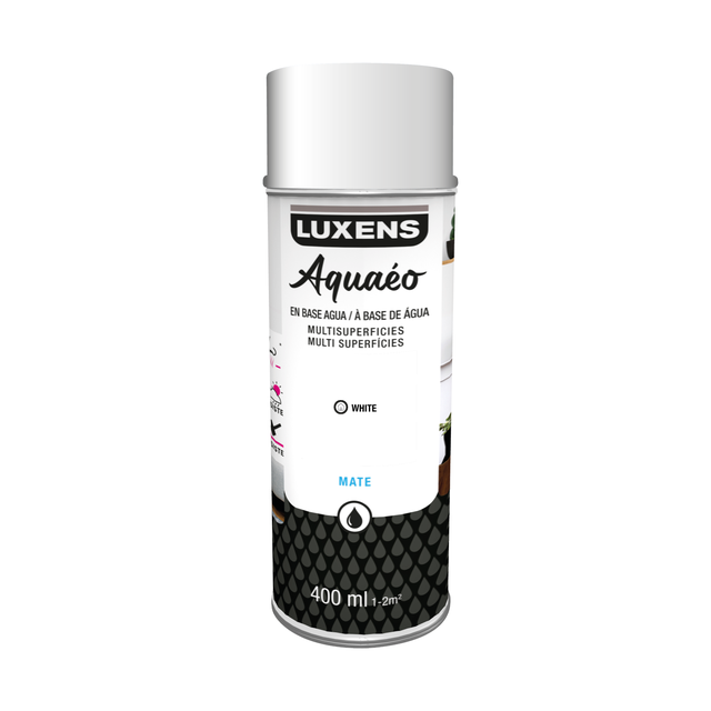 Spray decorativo mate LUXENS Aquaéo 400ml white