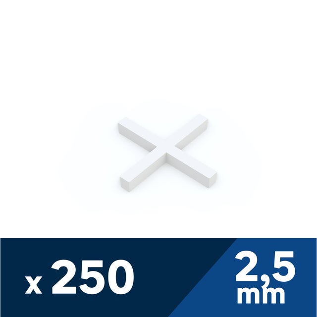 Lot de 250 Espaceur DEXTER Ep.2.5 mm
