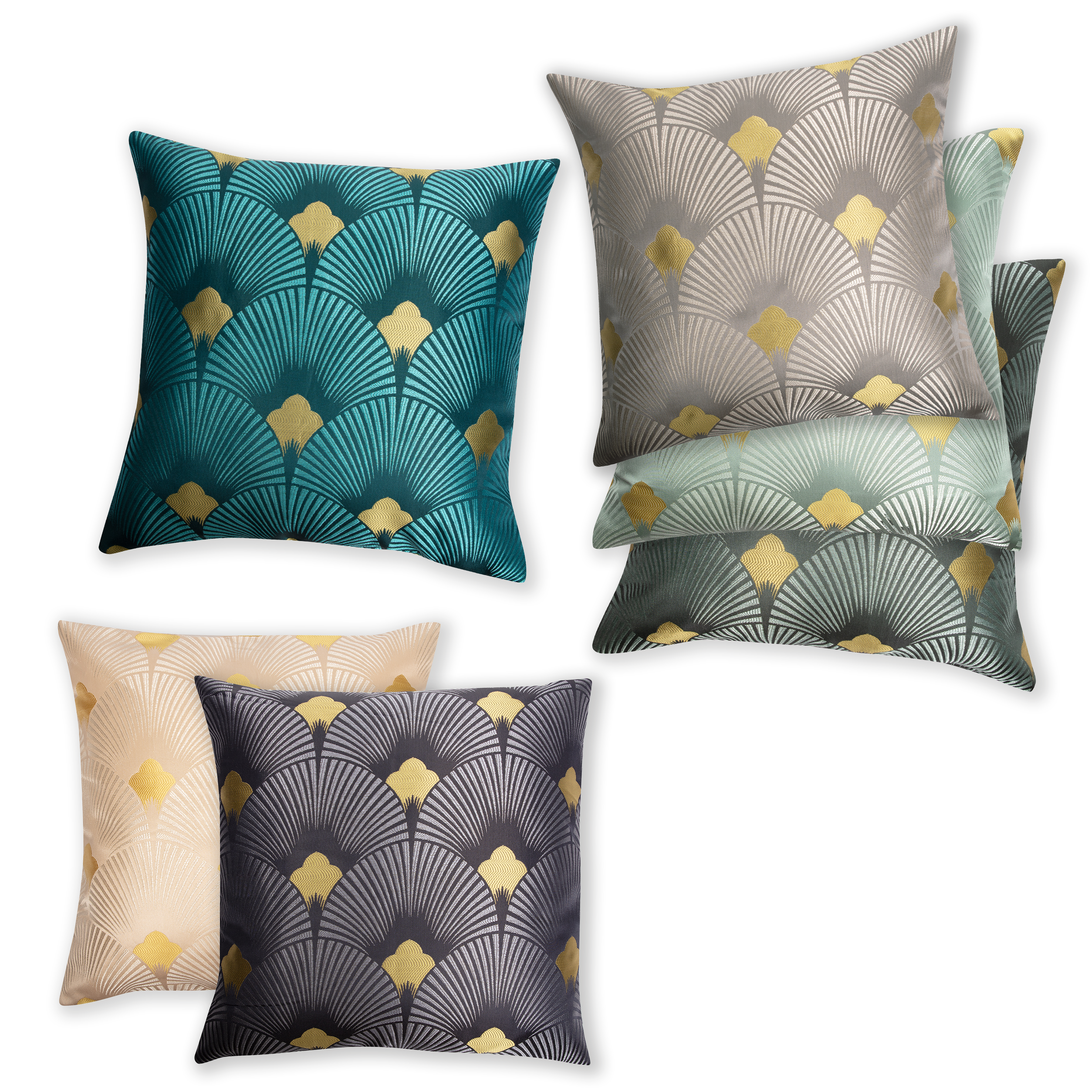 Almofada decorativa INSPIRE IRRINA 45X45CM VERDE ÁGUA - 10