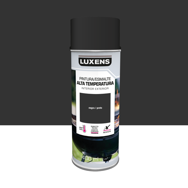 Spray anticalorico mate LUXENS 400ml negro