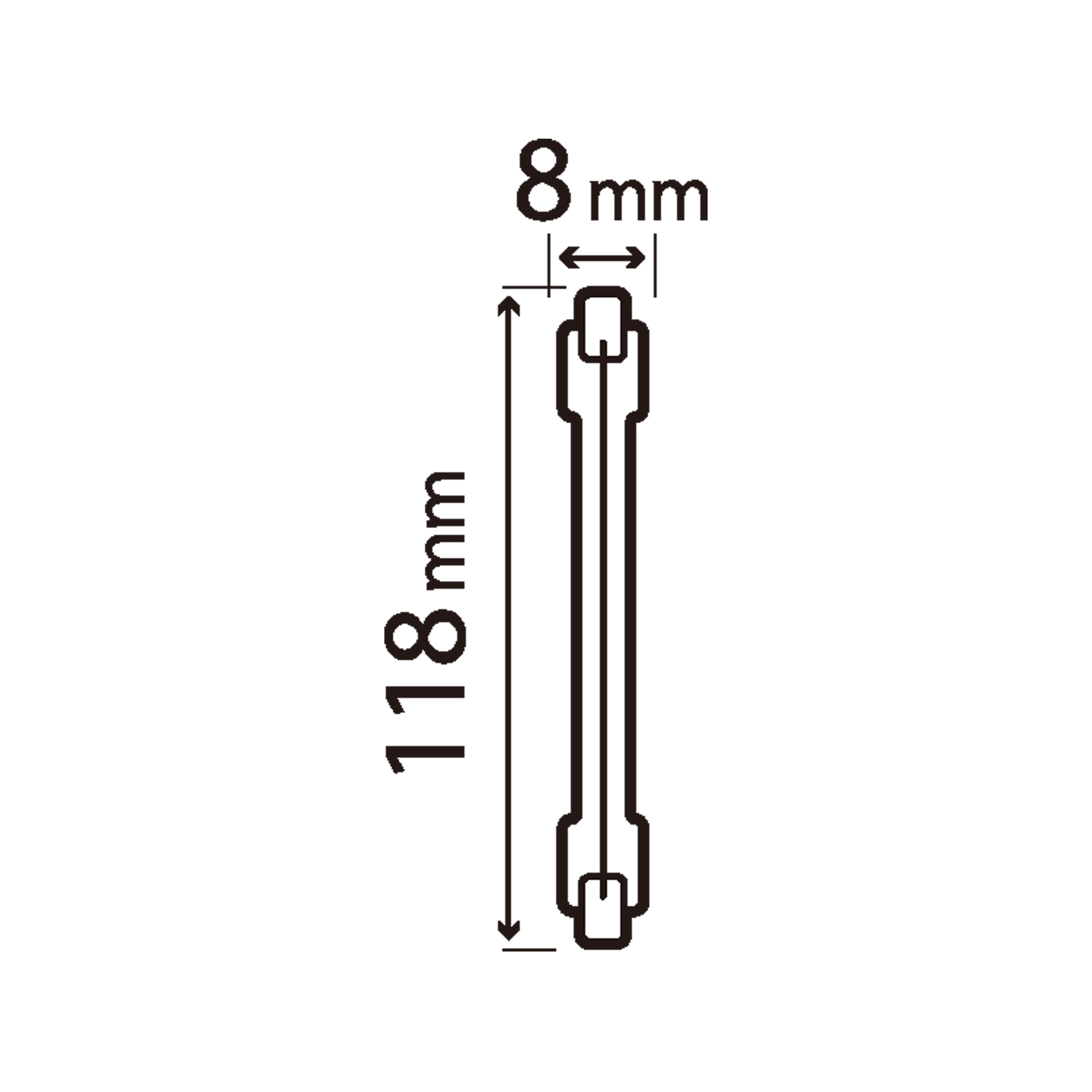 Ampoule halogène, crayon R7S, 2137lm = 133W, blanc chaud, dimmable, LEXMAN - 3