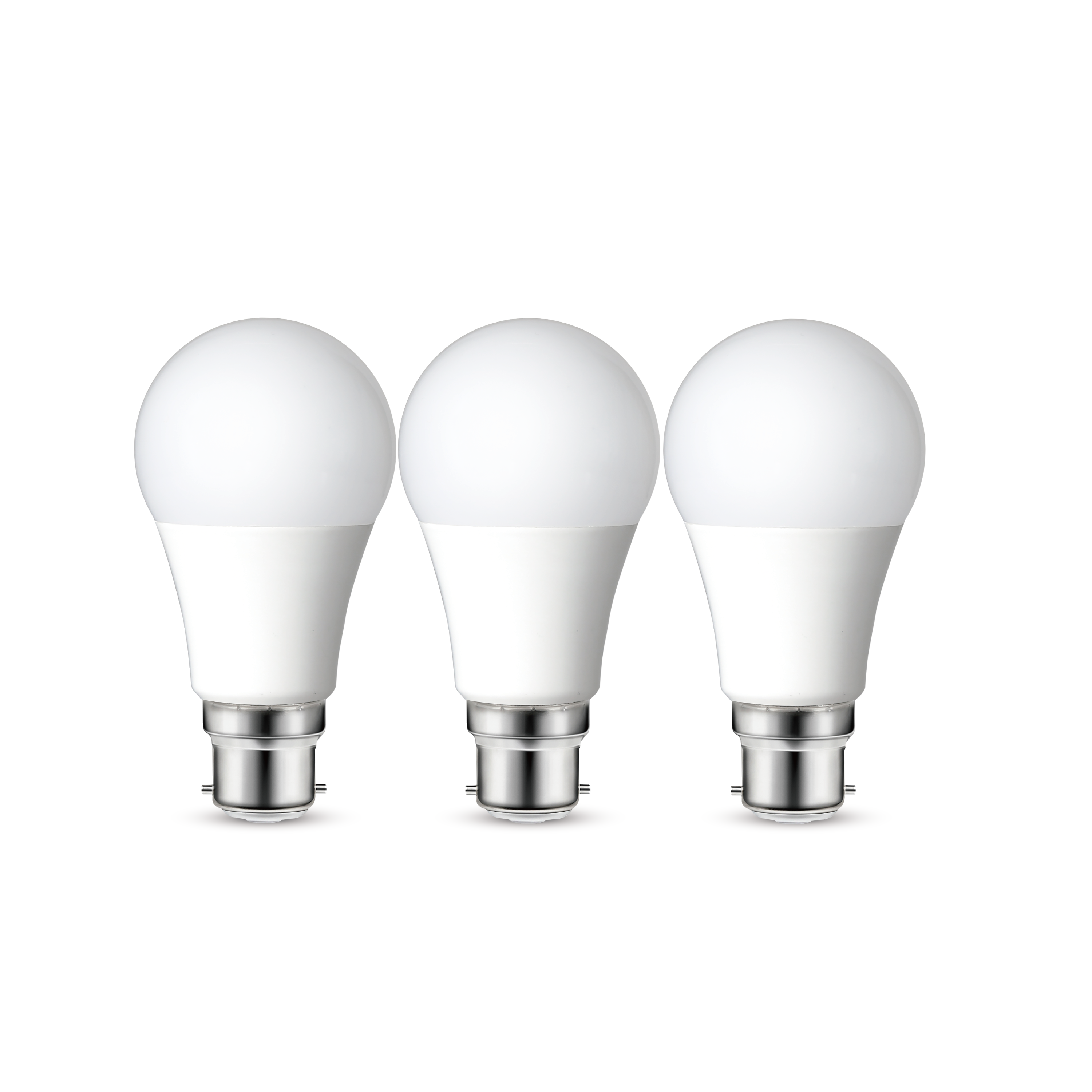 Lot de 3 ampoules led, plastique, B22, 1521lm = 100W, blanc chaud, LEXMAN - 4