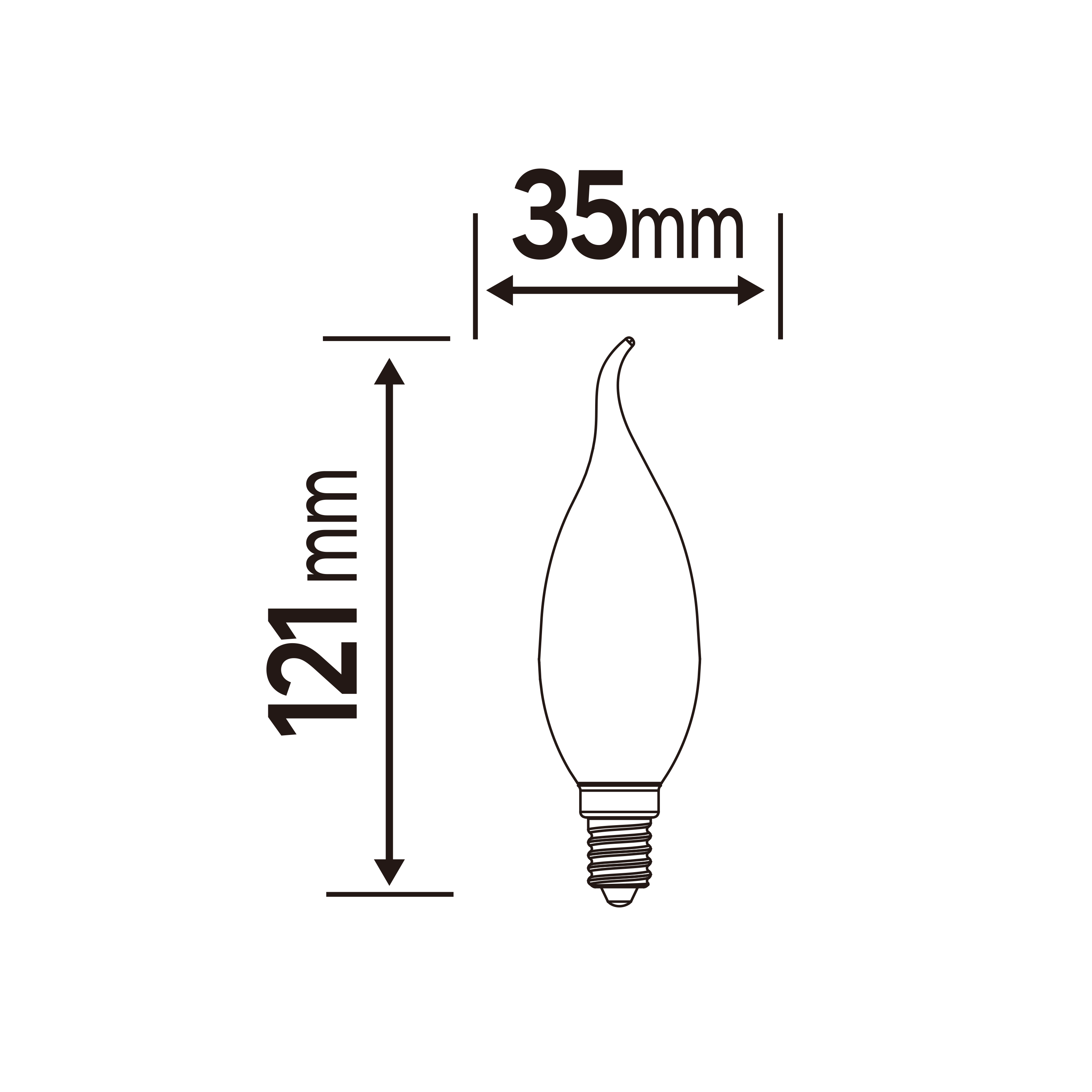 Żarówka LED E14 3,4 W 470 lm Ciepła biel Lexman - 3