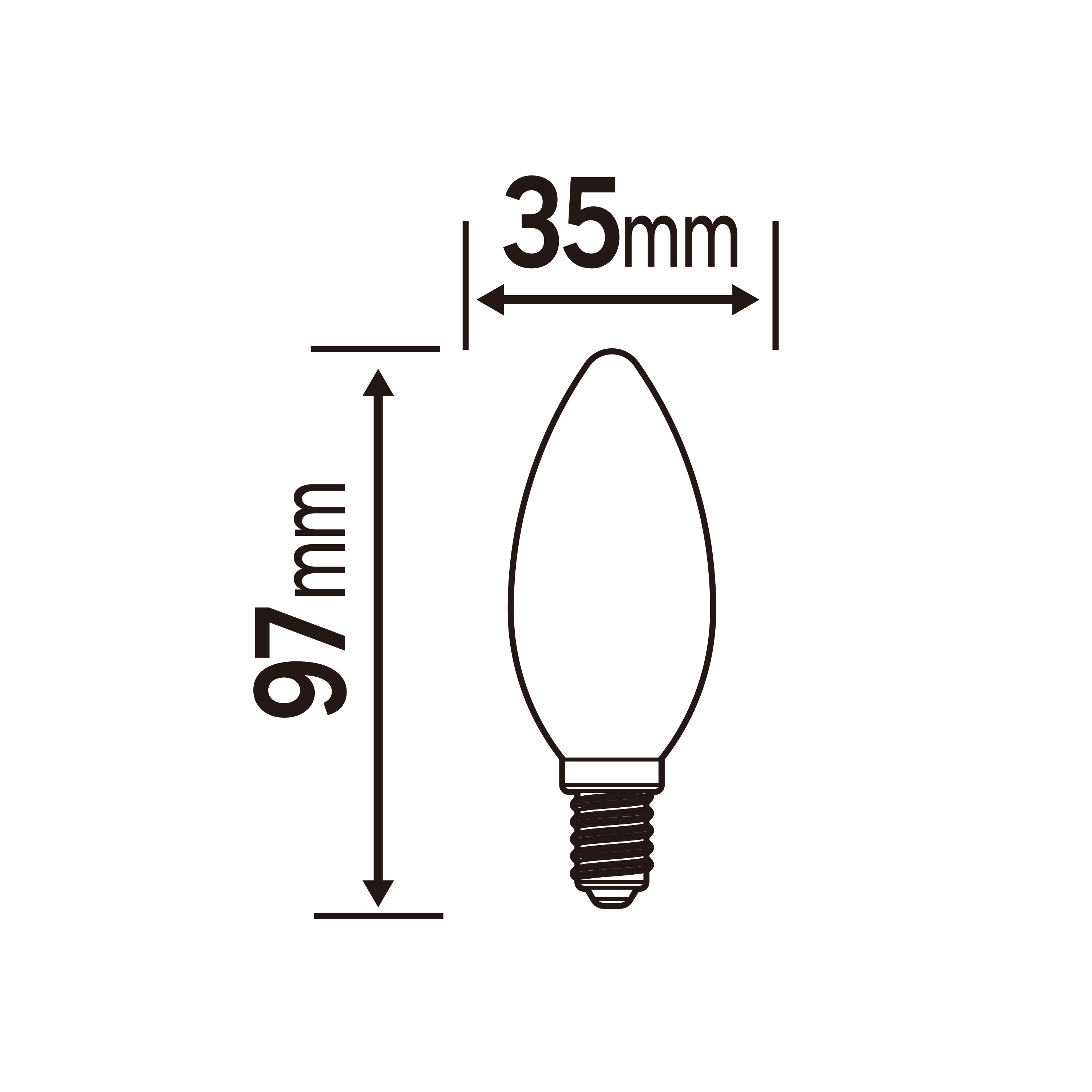 Lâmpada LED filamento C35 E14 250 lm 2700 k Lexman - 5