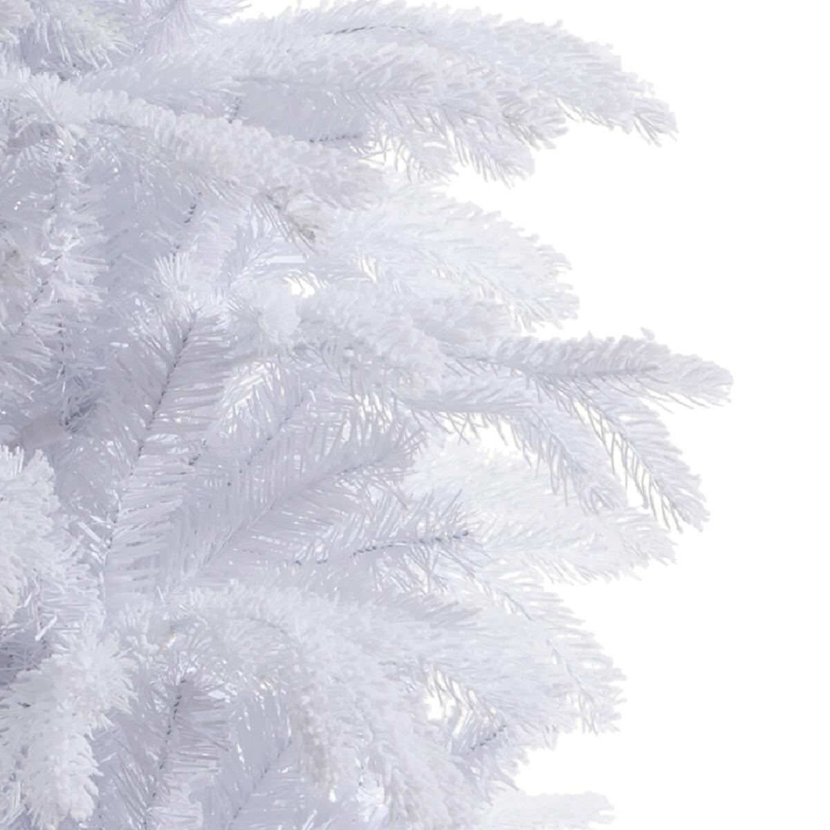 Albero di Natale artificiale innevato Orlando Bianco bianco H 210 cm x Ø 120 cm - 4