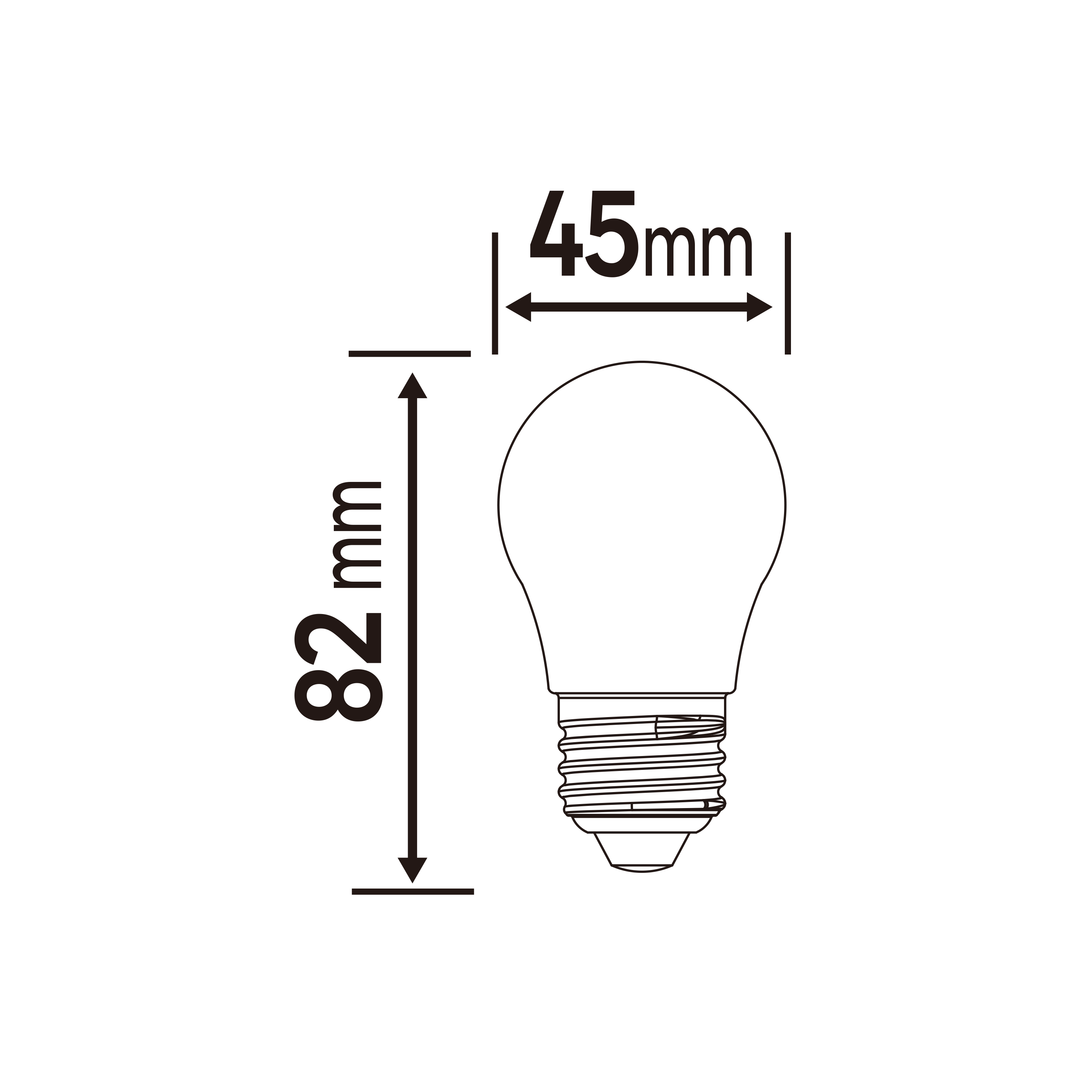 Lâmpada LED filamento G45 E27 470 lm 2700 k Lexman - 7