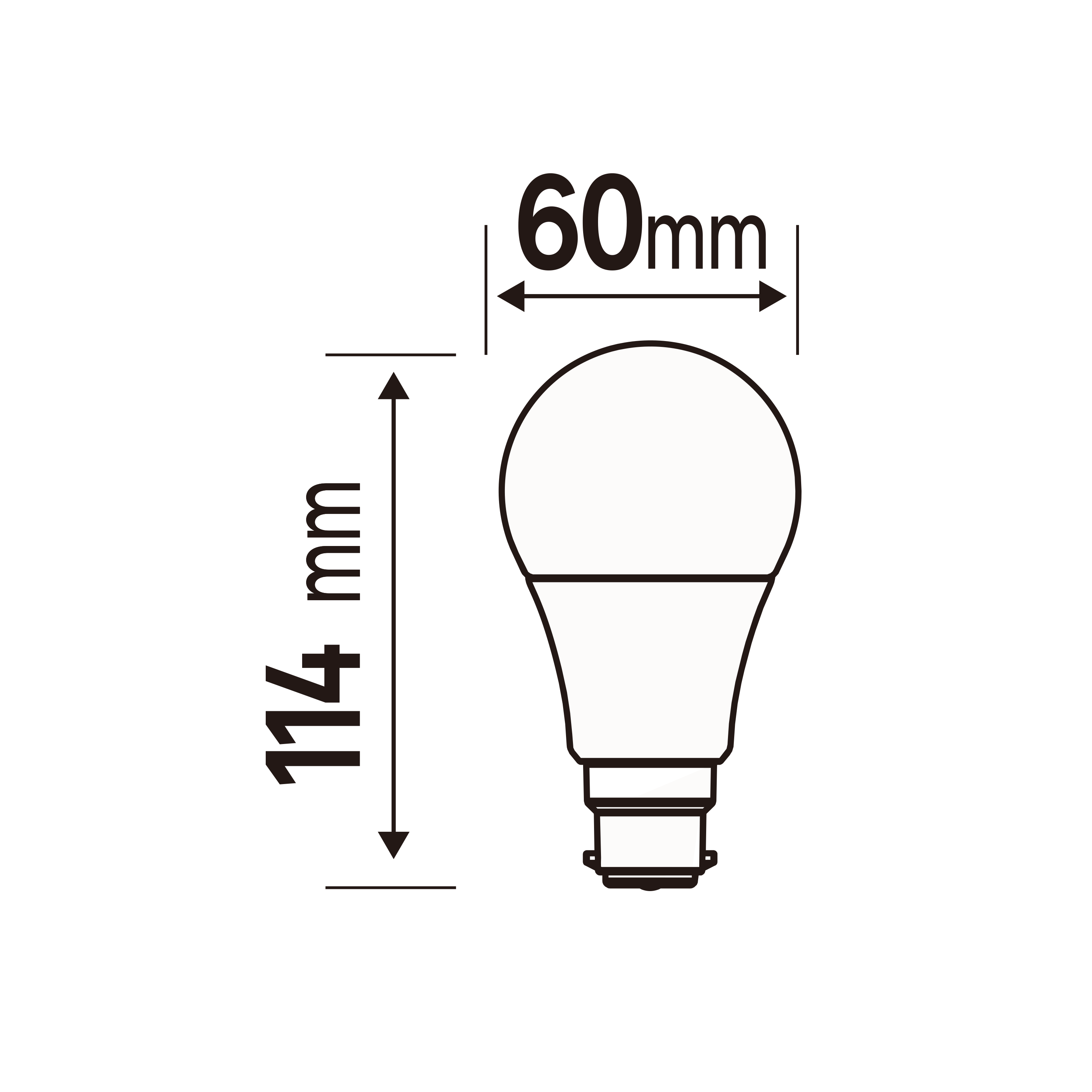 Lot de 3 ampoules led, plastique, B22, 1521lm = 100W, blanc chaud, LEXMAN - 6