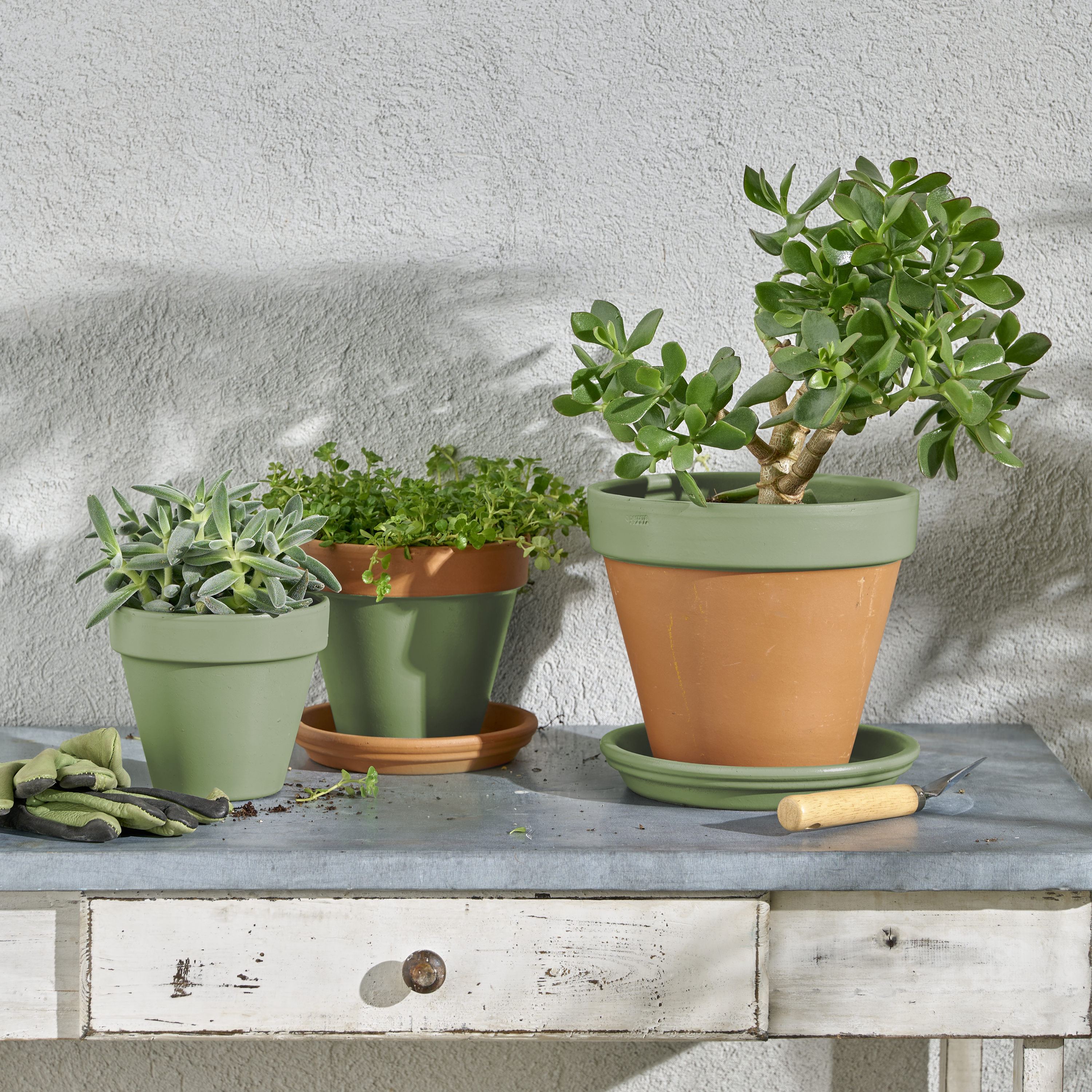 Multisupports LUXENS vert olivier ral 6021 satiné 400 ml - 2