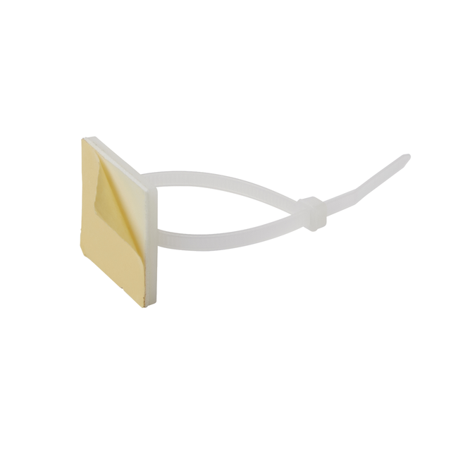 BASE ADHESIVA PARA BRIDA BLANCA (25 UDS)