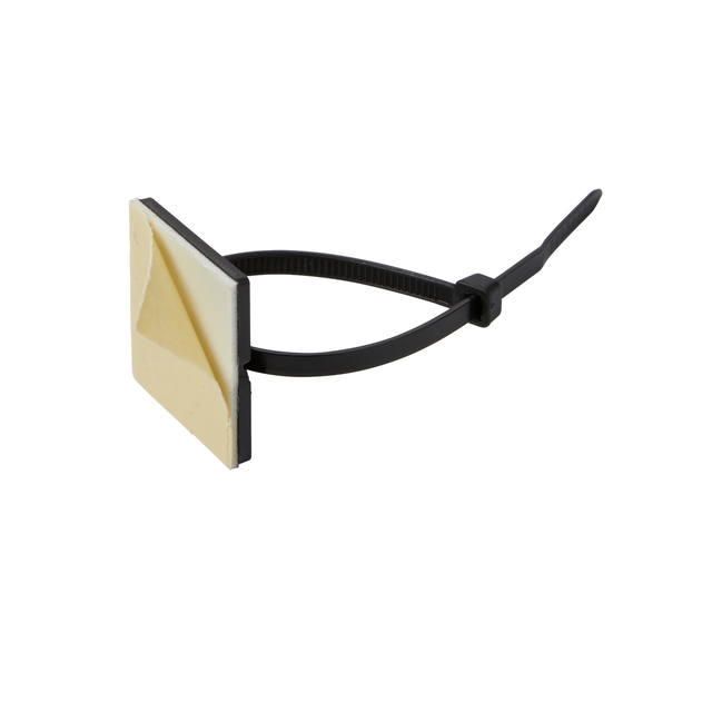 BASE ADHESIVA PARA BRIDA NEGRA (25 UDS)