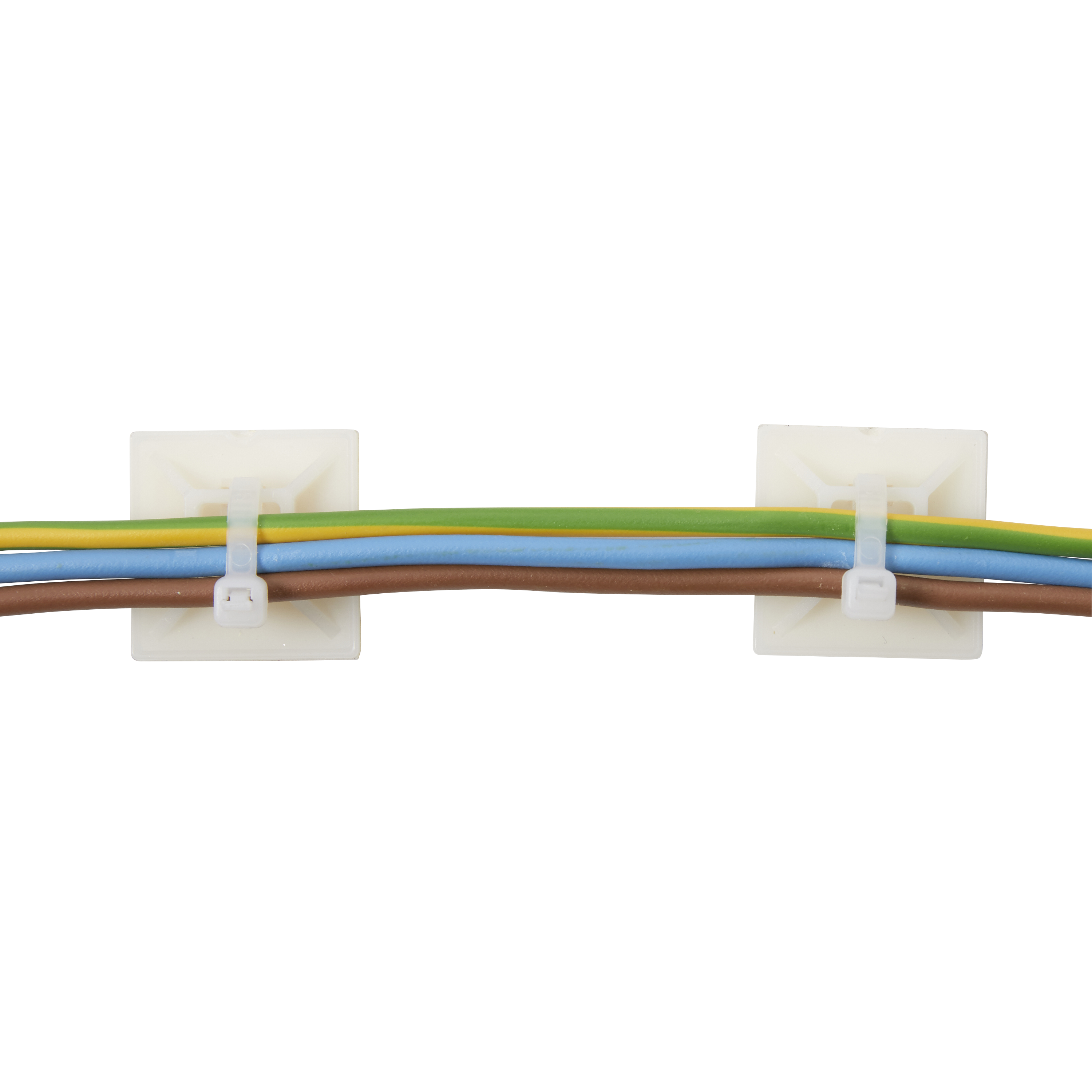 BASE ADHESIVA PARA BRIDA BLANCA (25 UDS) - 3