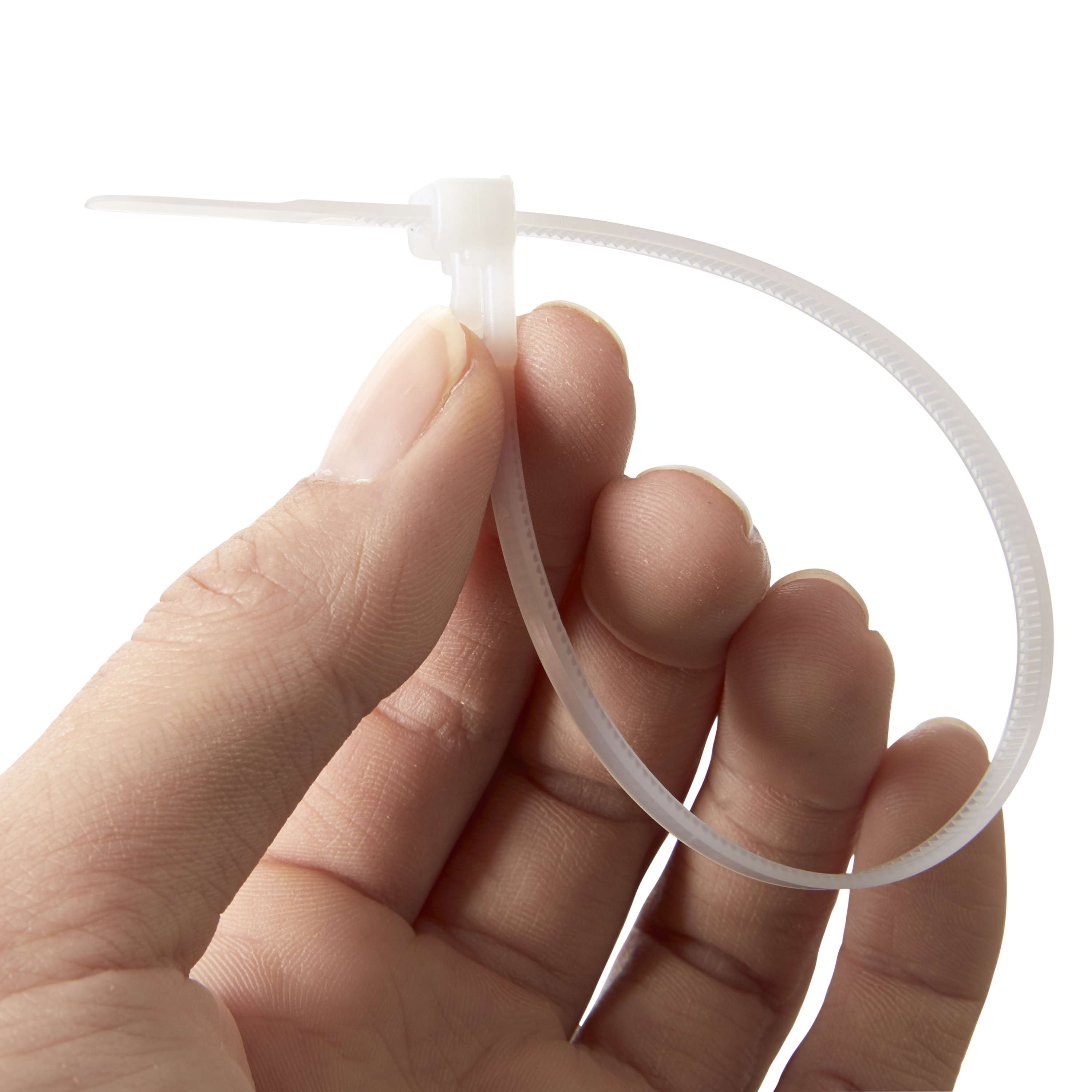 25 bridas reutilizables blancas LEXMAN - 2