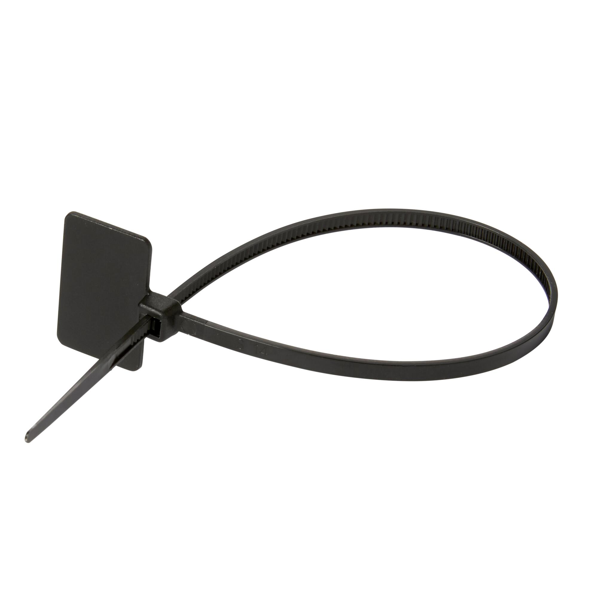 Opaska zaciskowa z tabliczką opisową 3.2 x 215 mm 25 szt. czarna LEXMAN - 4