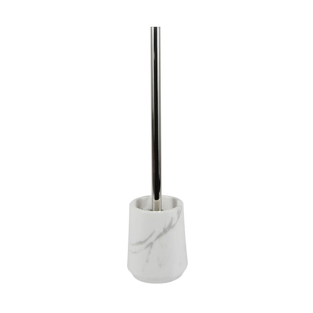 Pot avec brosse WC intégrée blanc Marble SENSEA