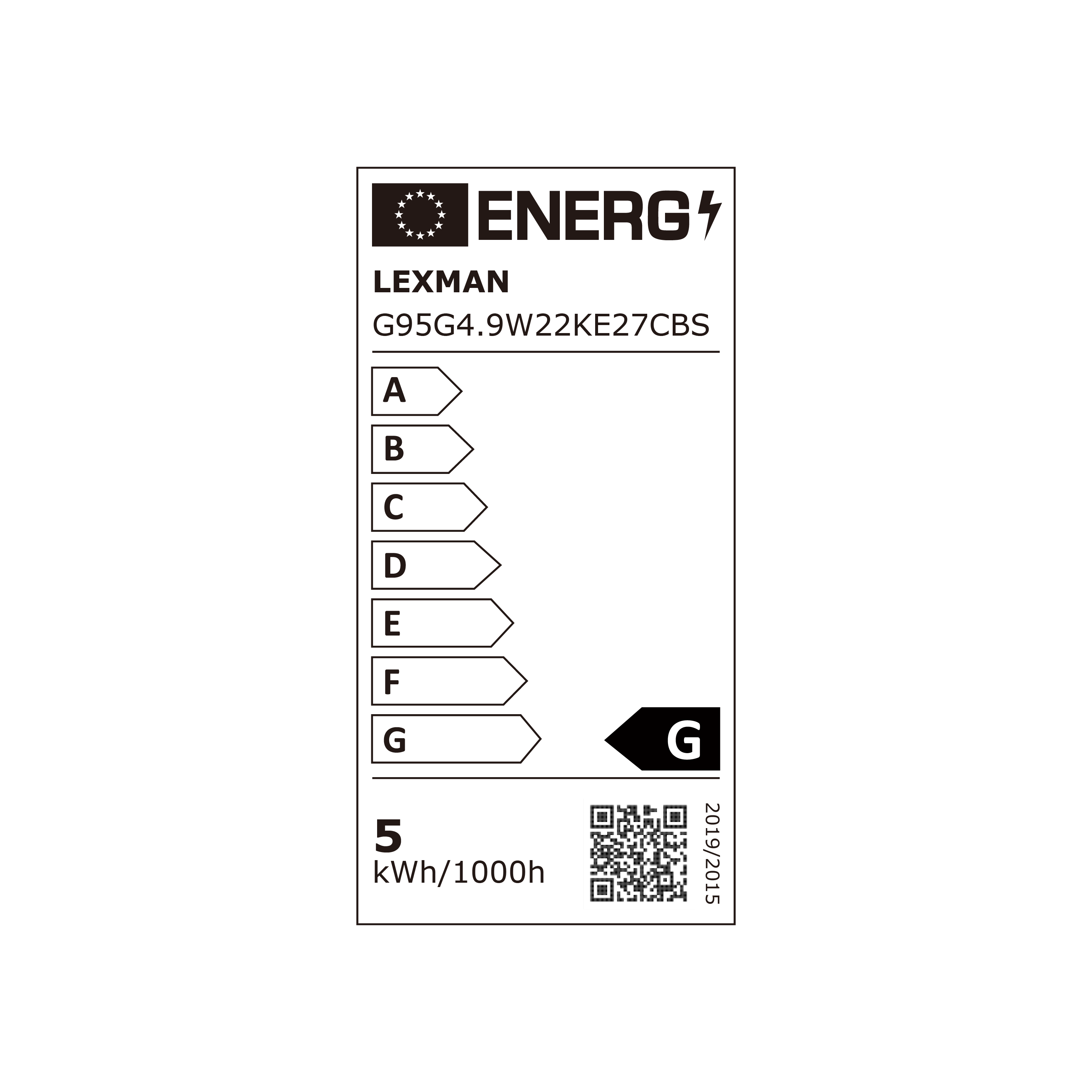 Lâmpada LED filamentos G95 E27 400LM 2200K ESP Lexman - 6