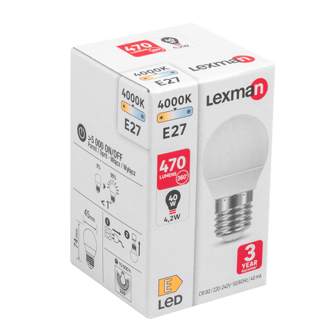 Λάμπα LED Lexman E27 4.2W