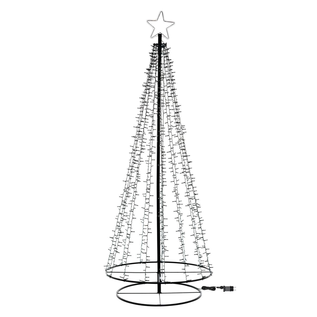 Albero luminoso Conic 1254 lampadine led bianco caldo L 1.2 m x H 200 cm - 4