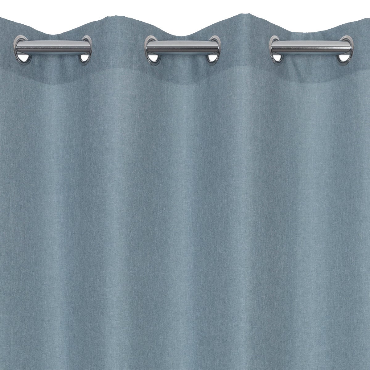 Tenda Chambray Blu, occhiello 140x280 cm - 3