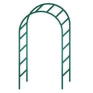 Petite arche de jardin pour plantes grimpantes en acier fer vieilli