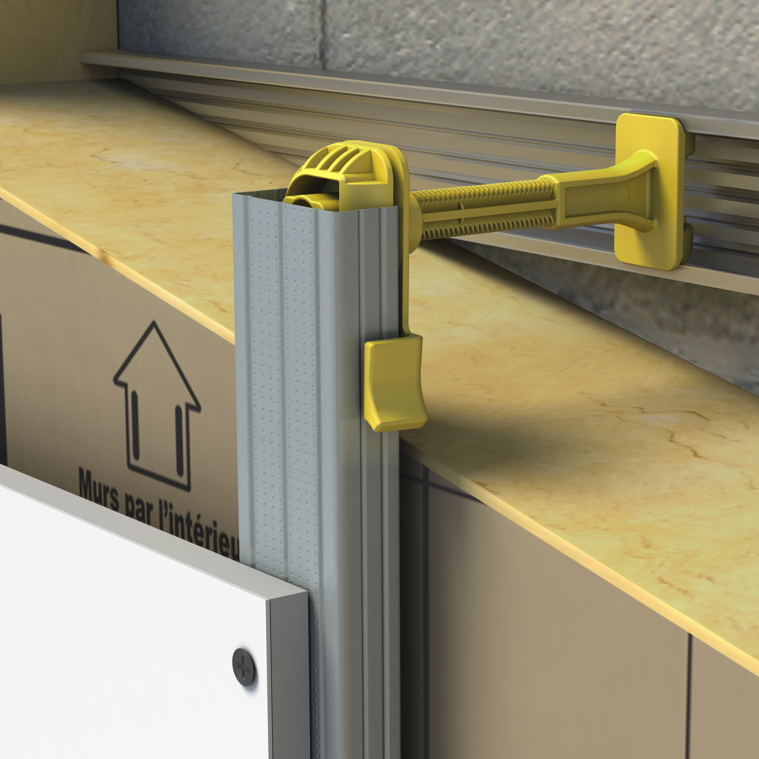 Boite de 50 appuis Optima2 100mm pour l'isolation des murs, Isover - 2