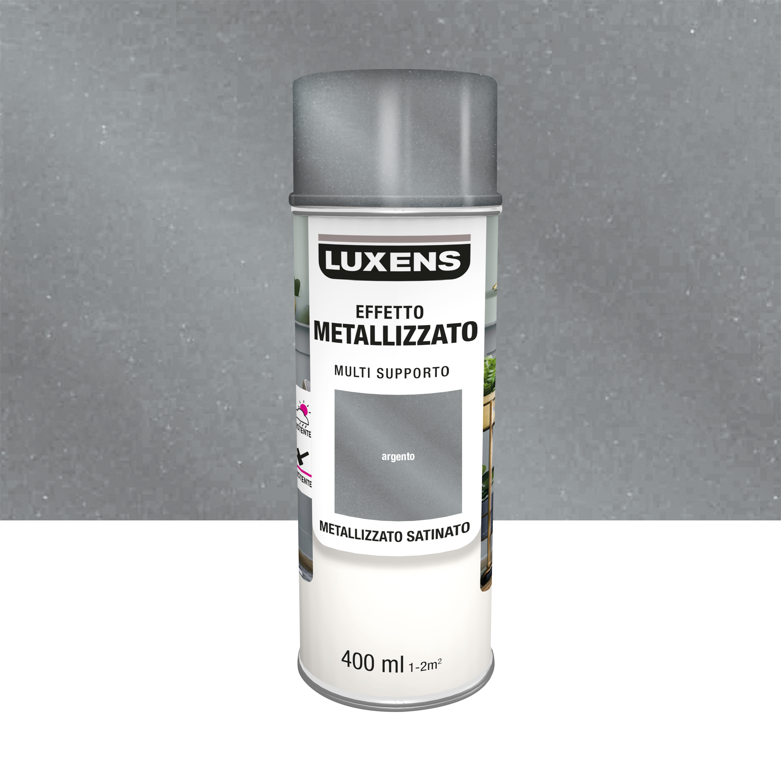 Vernice Spray 151 Metallizzata Grigia 400ml, Finitura Liscia, Per Metallo Plastica Legno, Made In UK