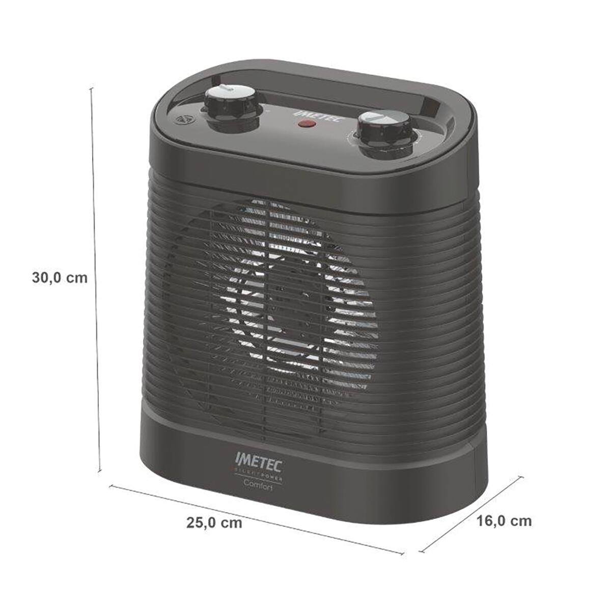 Termoventilatore elettrico IMETEC SilentPower nero - 6