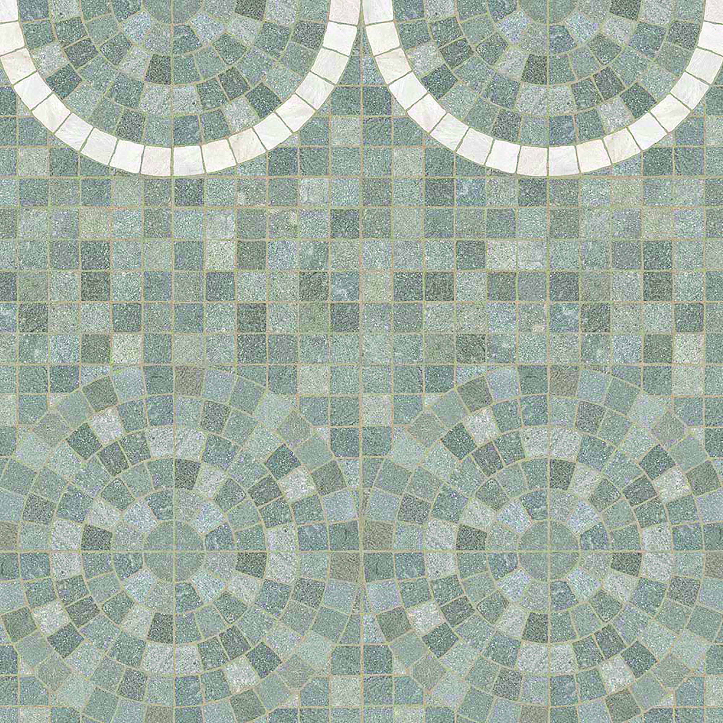 Lastra di cemento Cubetti Porfido in gres naturale multicolore L 60 x L 60 cm, spessore 20 mm, 2 pezzi - 4