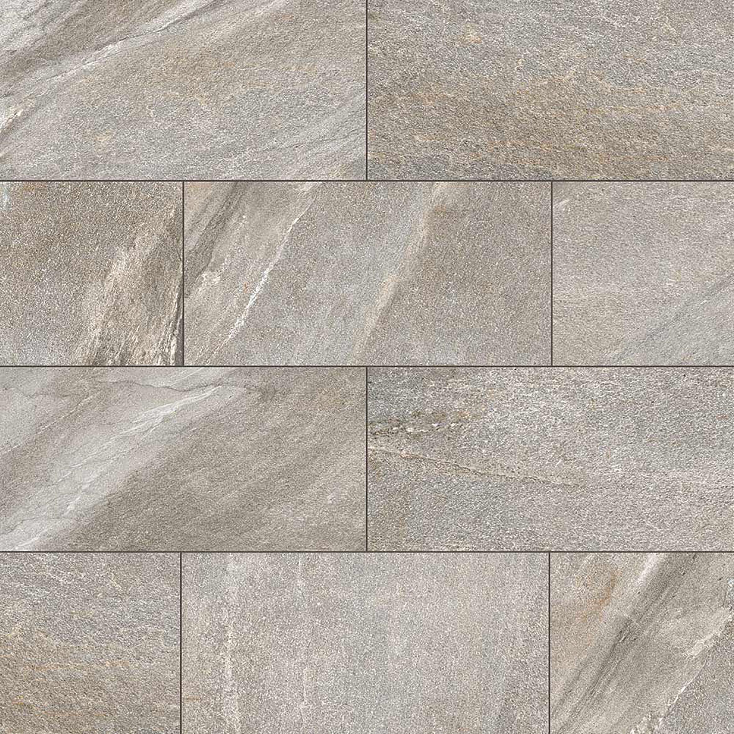 Lastra di cemento Etna in gres naturale grigio L 80 x L 40 cm, spessore 20 mm - 11
