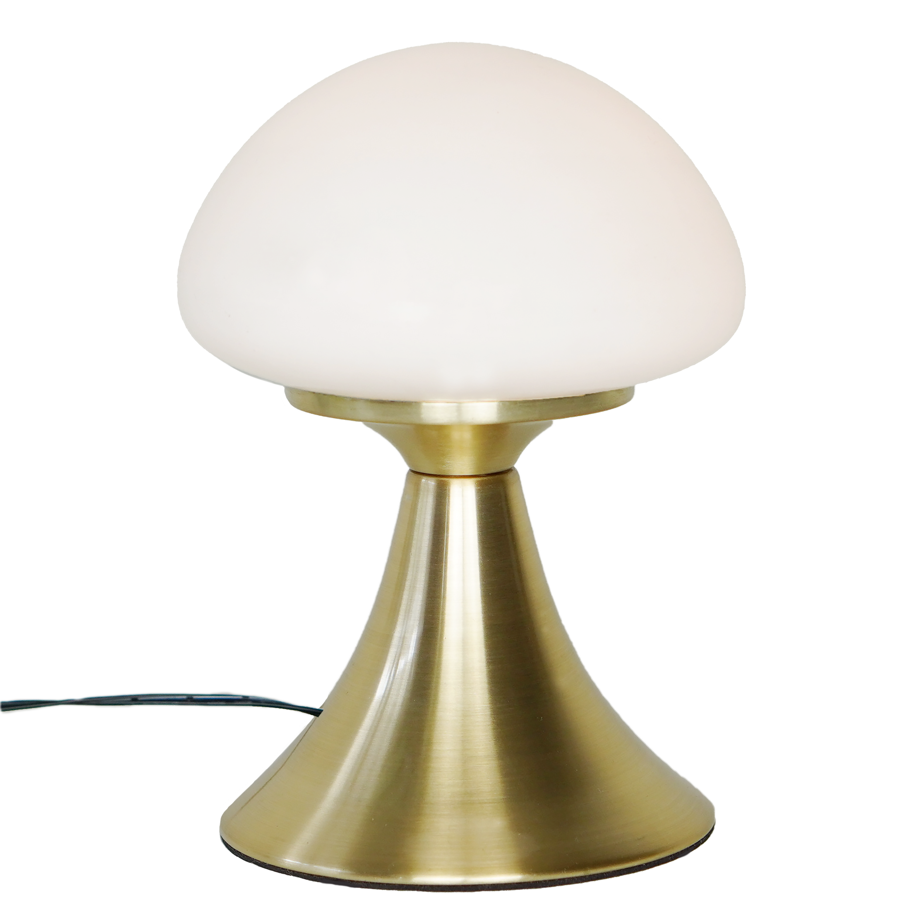 Lámpara de mesa táctil LED Kinoko INSPIRE con estructura latón pantalla blanca de vidrio luz cálida 3000K - 2