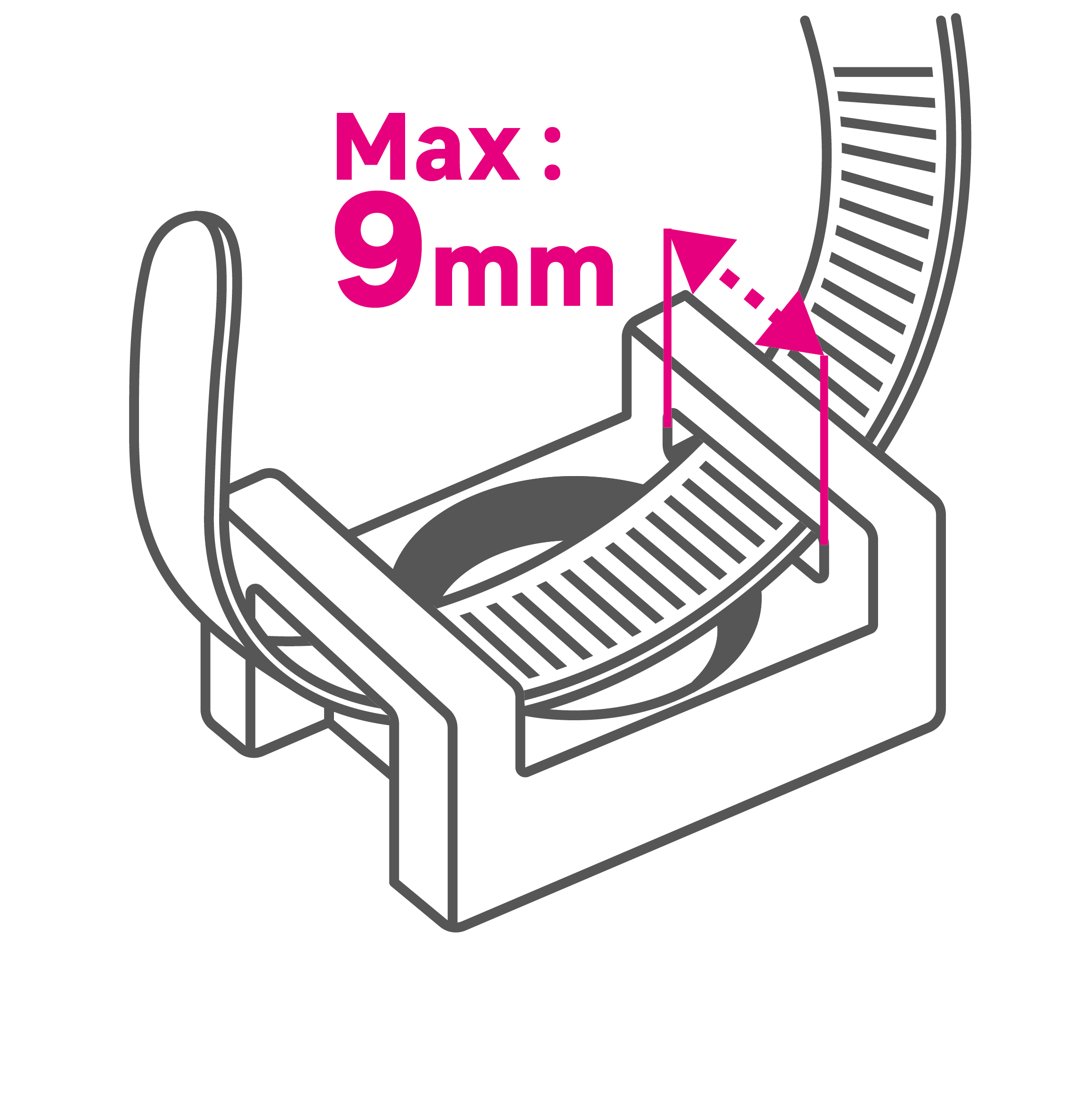 Uchwyt do opasek zaciskowych przykręcany 10 szt. biały LEXMAN - 7