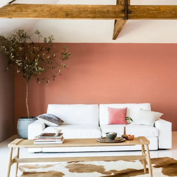 Peinture intérieur couleur tendance Cuivre rose Dulux Valentine, peinture couleur terracotta, peinture cuivre rose Crème de Couleur - 5