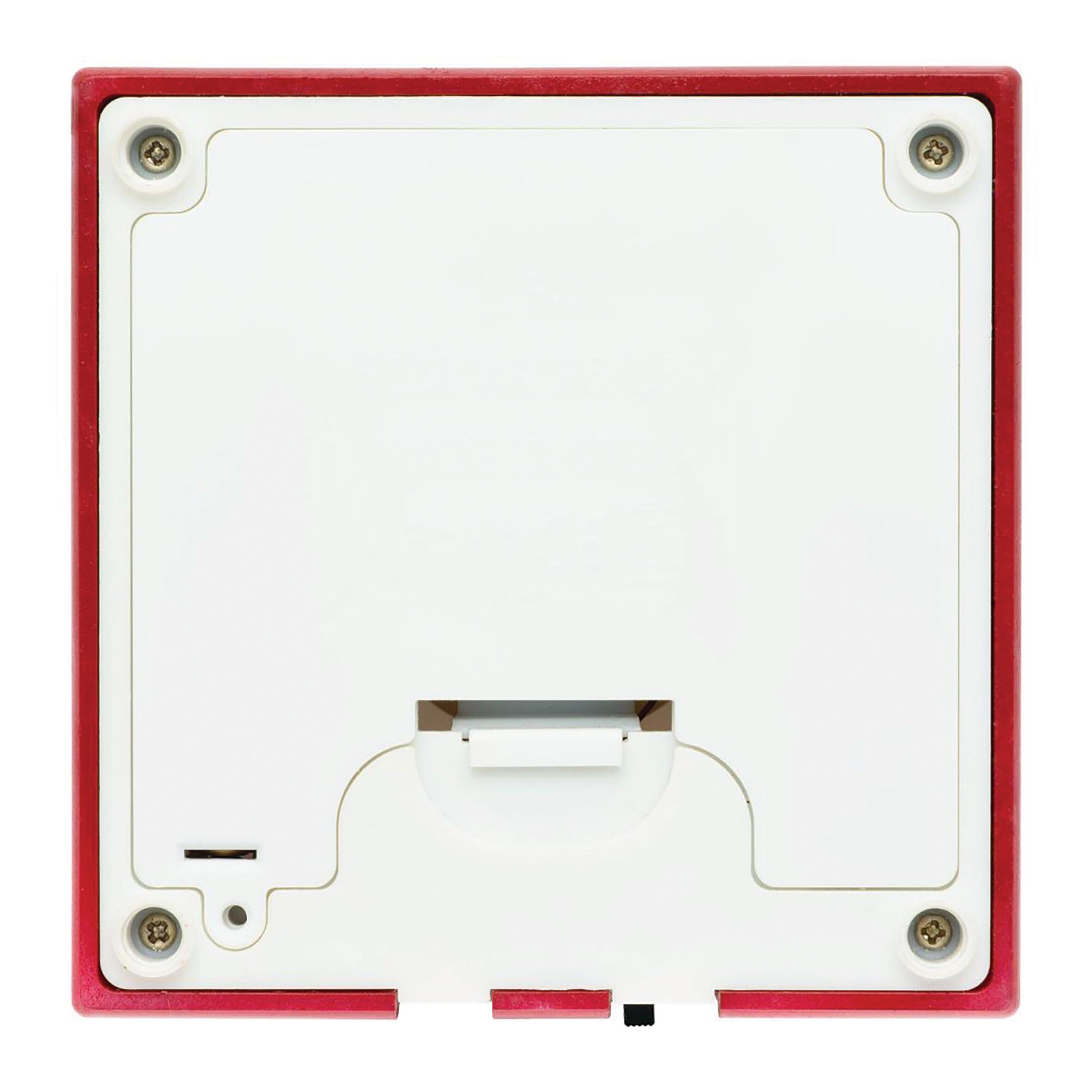 Lanterna luminosa glitterata rosso oro a batterie LED led bianco caldo L 0.5 m x H 20.5 cm - 7