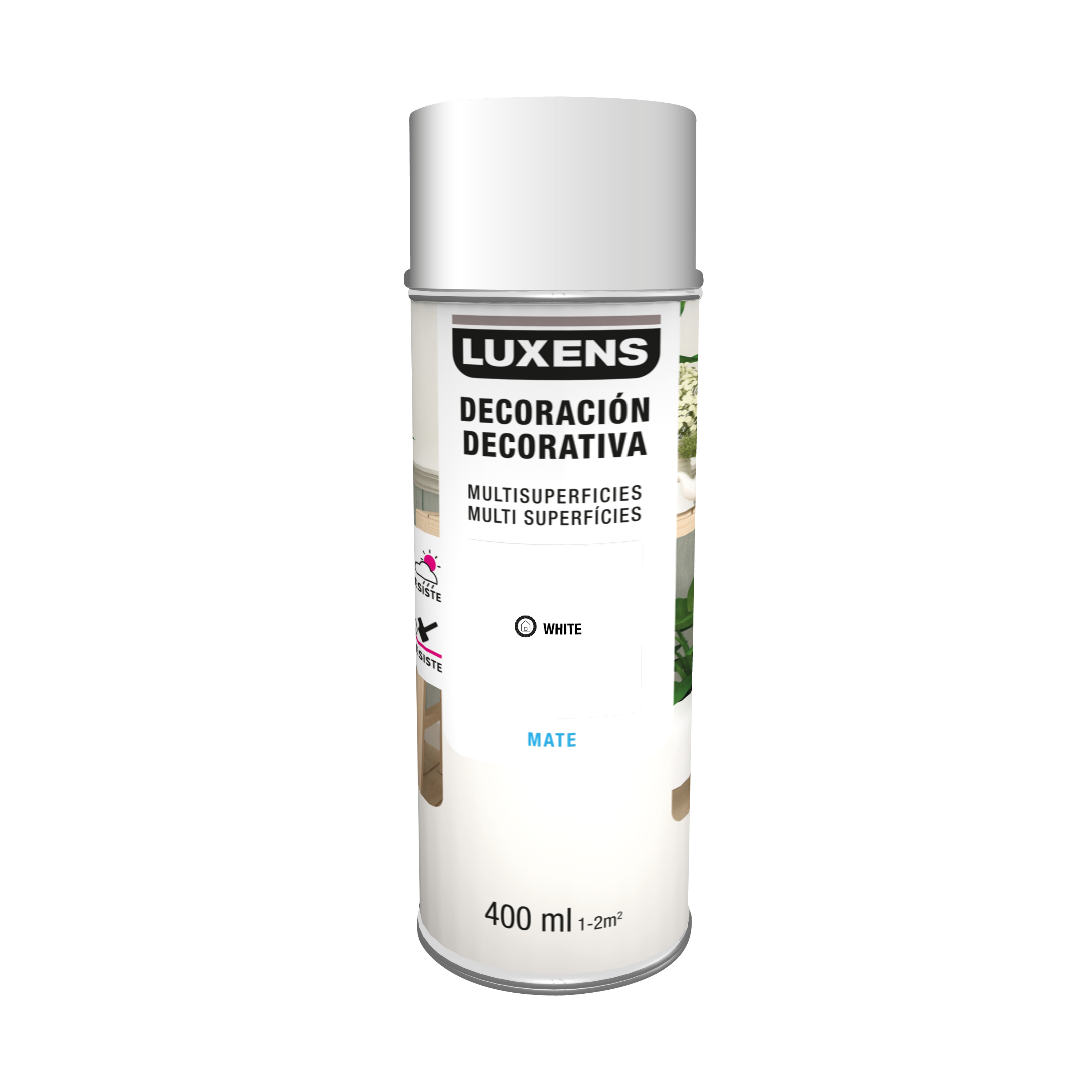 Spray decorativo mate LUXENS 400ml blanco - 2