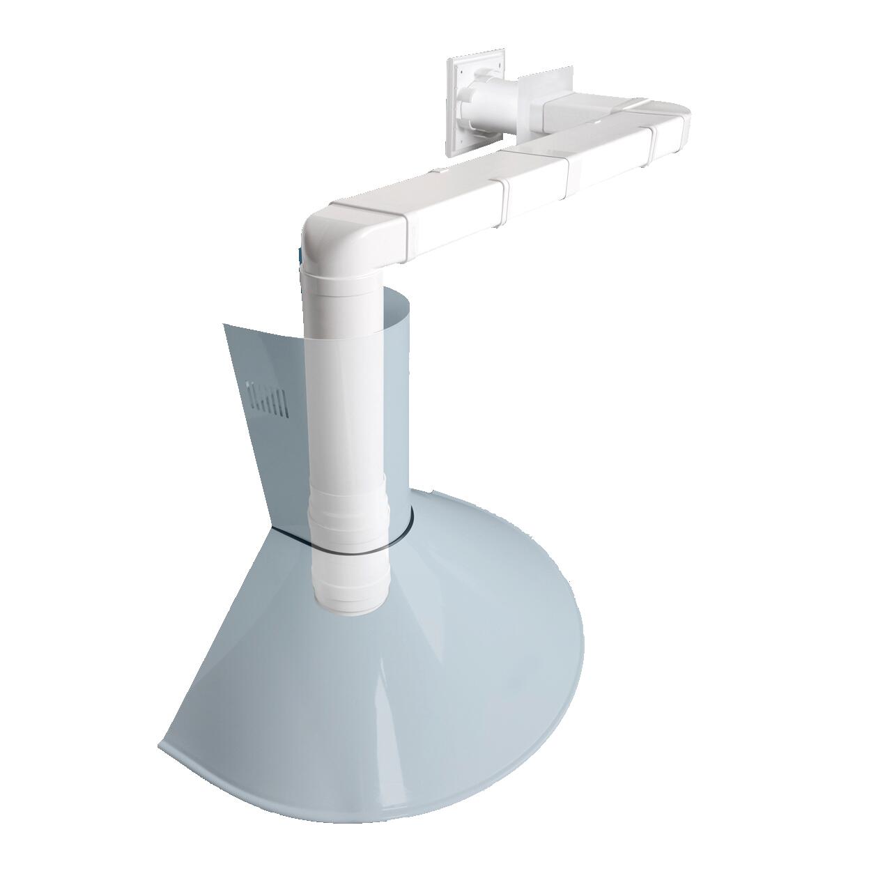 Tubo per scarico aerazioneØ 26 mm x L80 cm in pvc grigio - 2