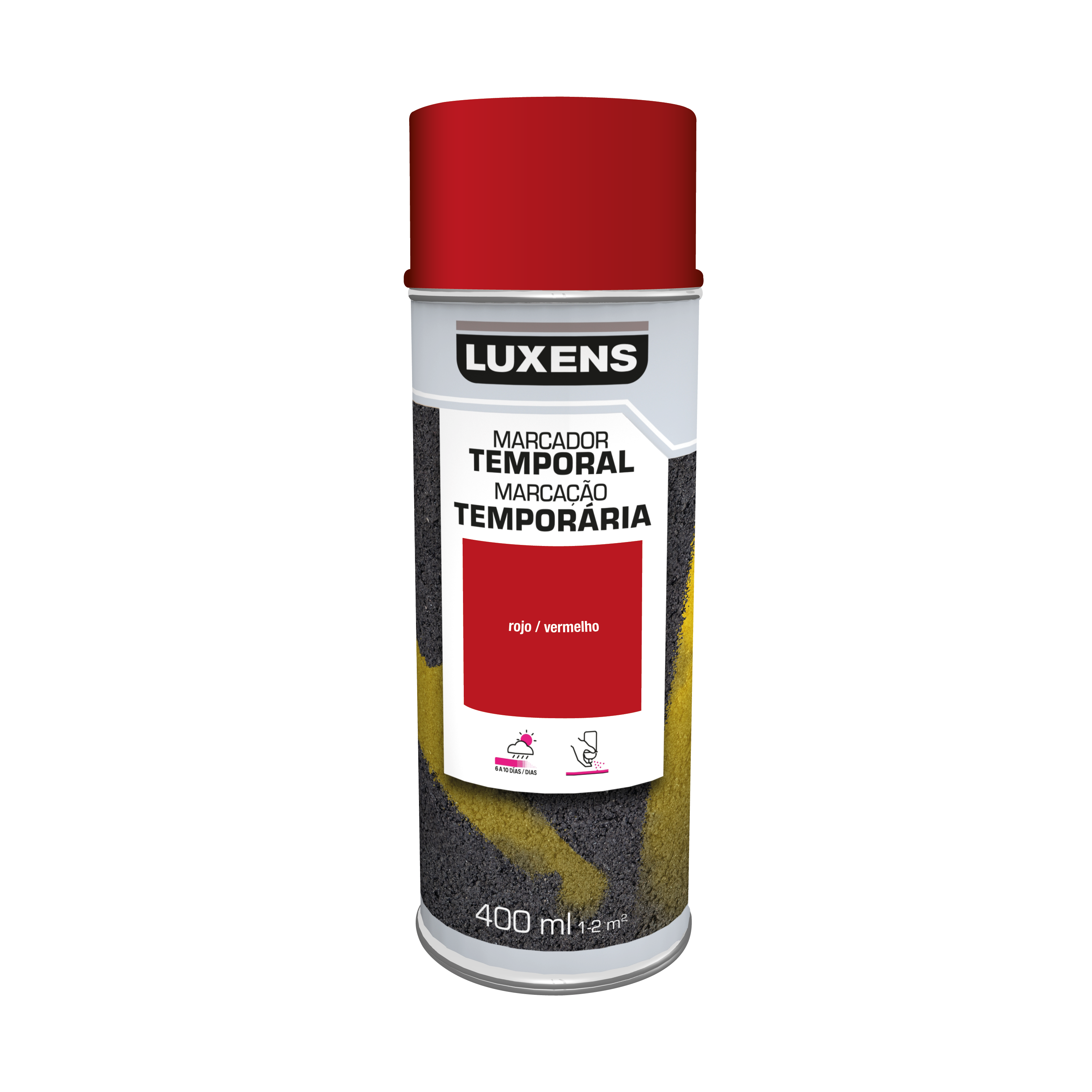 Spray marcador temporal LUXENS 400ml rojo - 2