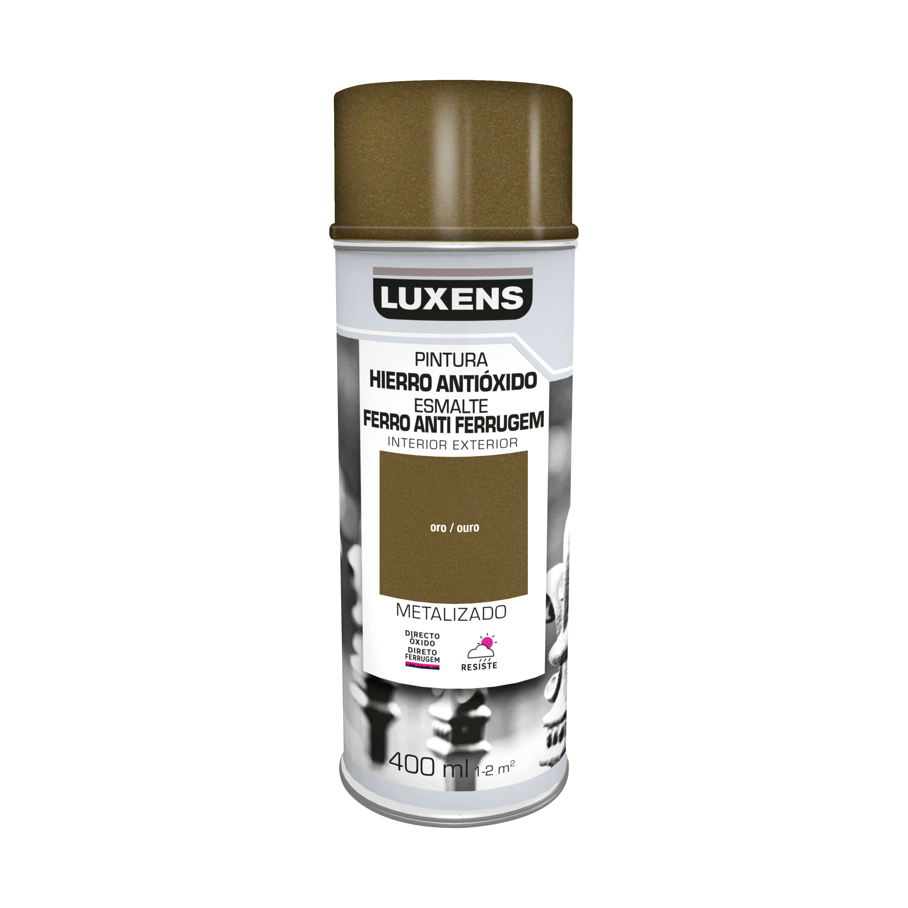 Spray antioxido metalizado LUXENS 400ml oro - 2