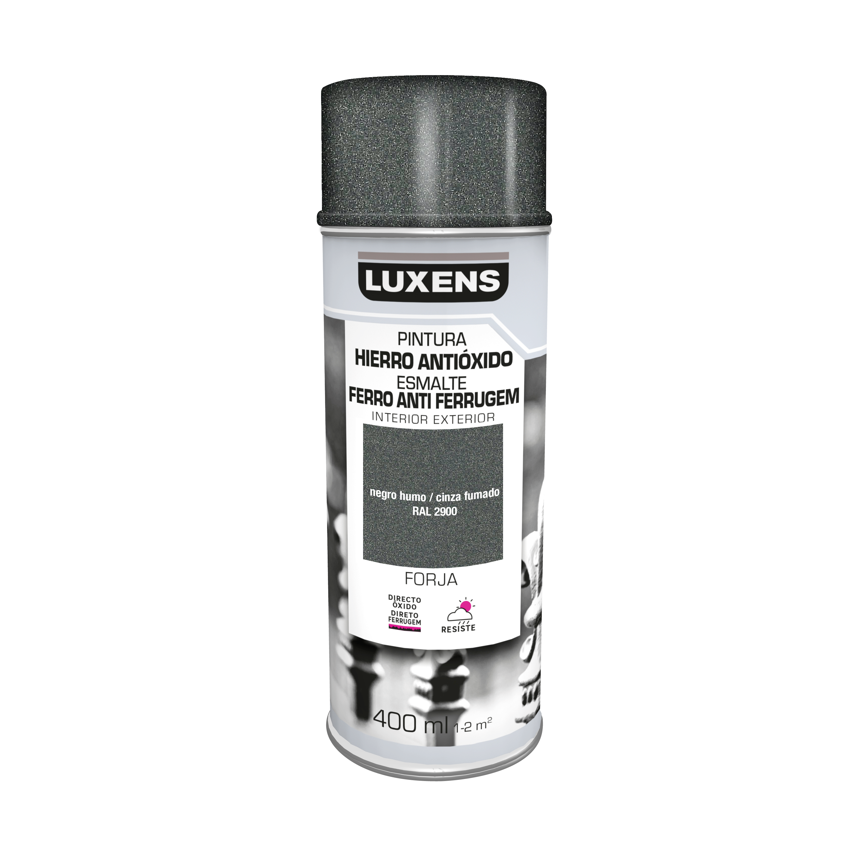Spray anti-ferrugem Luxens brilhante 400ML forja - 2