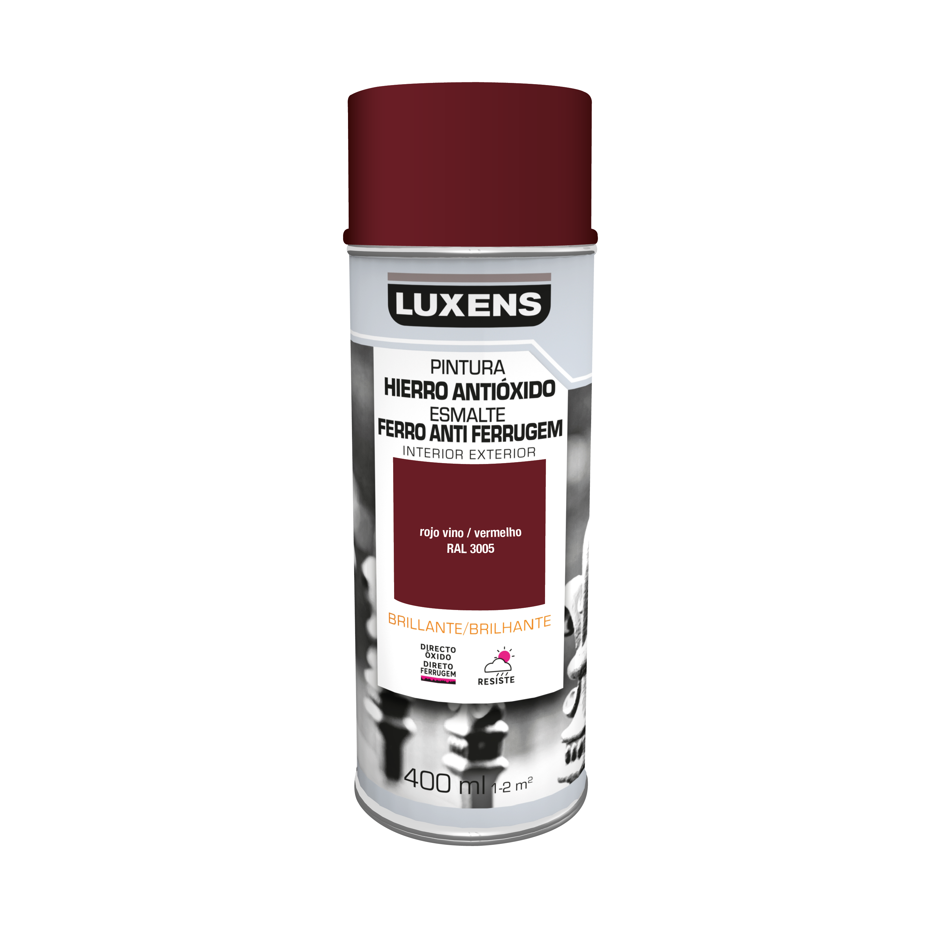 Spray antiox brillante LUXENS 400ml rojo carruaje - 2