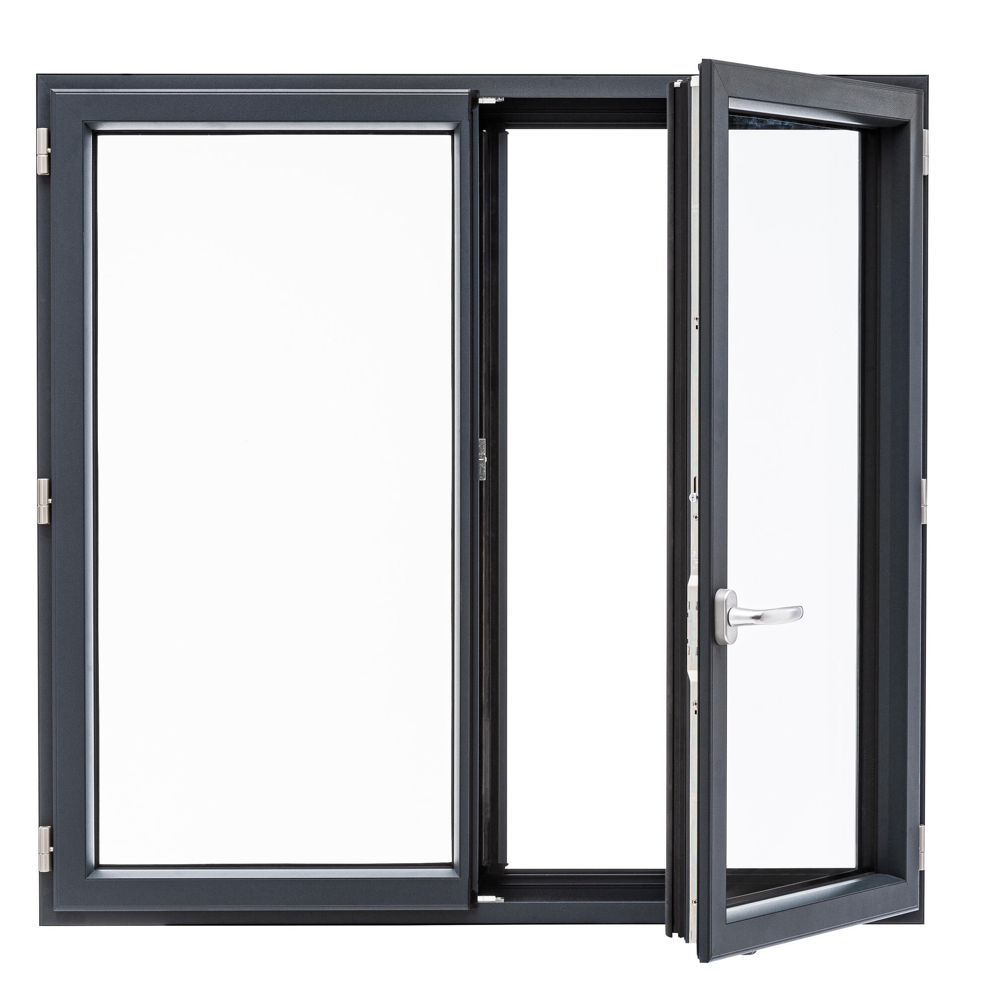 Fenêtre alu Essentiel H.135xl.140cm 2 vantaux gris anthracite - 8