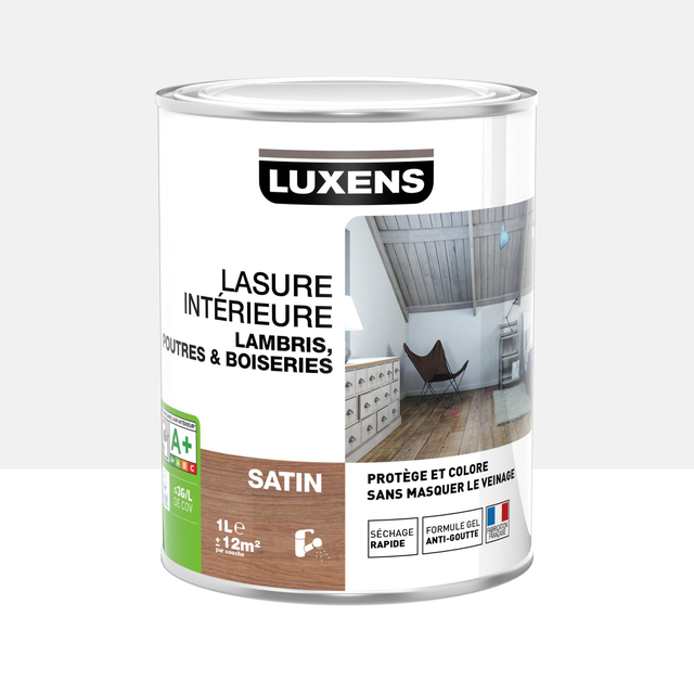 Lasure Intérieure ADLER UV 100 Teinte Grand Clocher (750ml) : Protégez Vos Bois Du Jaunissement, Naturel Et Sain