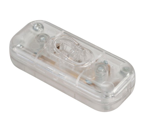 Interrupteur manuel transparent, 2 A, 16 W maxi