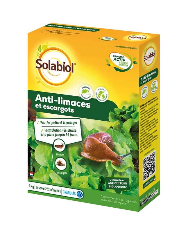 Antilimaces limaces SOLABIOL, 1 KG