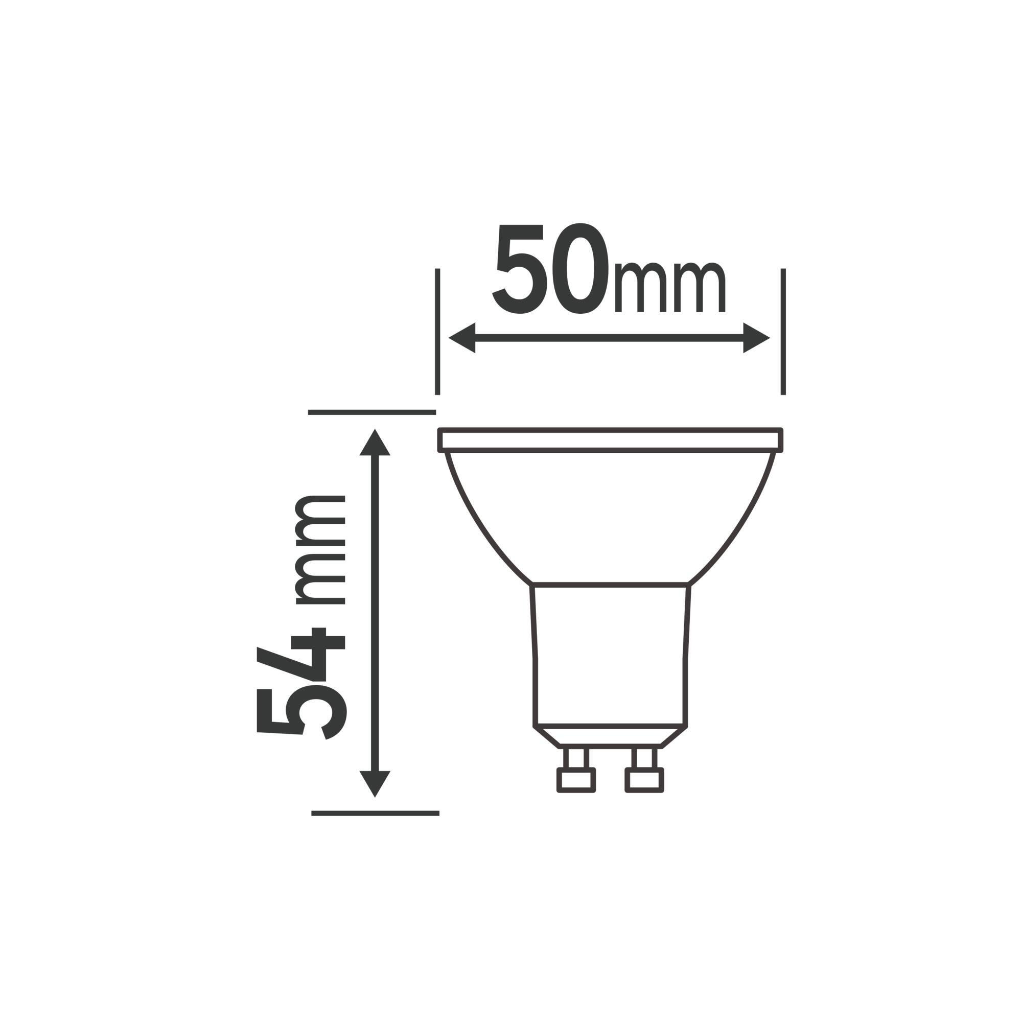 Ampoule led réflecteur GU10, 450Lm = 47W, blanc neutre, Natulight, LEXMAN - 3