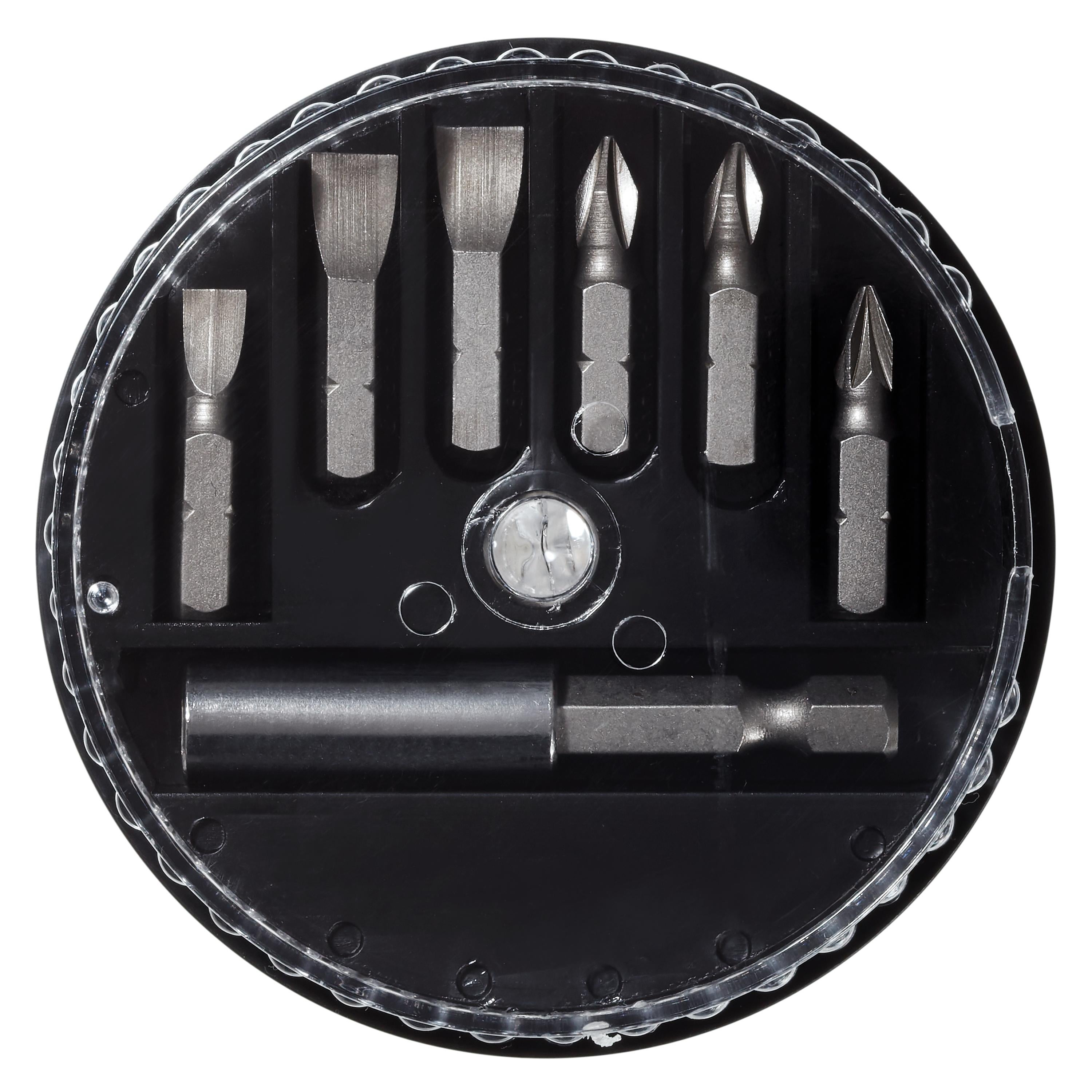 Lot de 6 embouts de vissage 25 mm PZ1/PH1/SL5/SL7+ porte-embout - 2