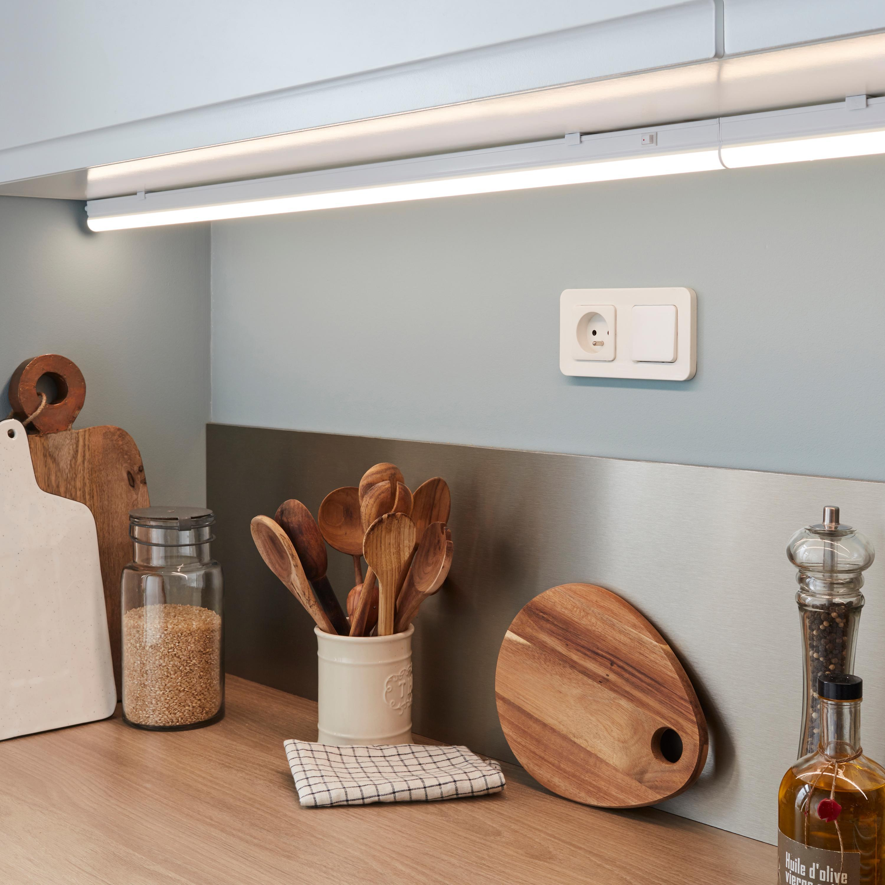 Réglette Led dessous de meuble L.91 cm, blanc neutre, Moss INSPIRE - 2