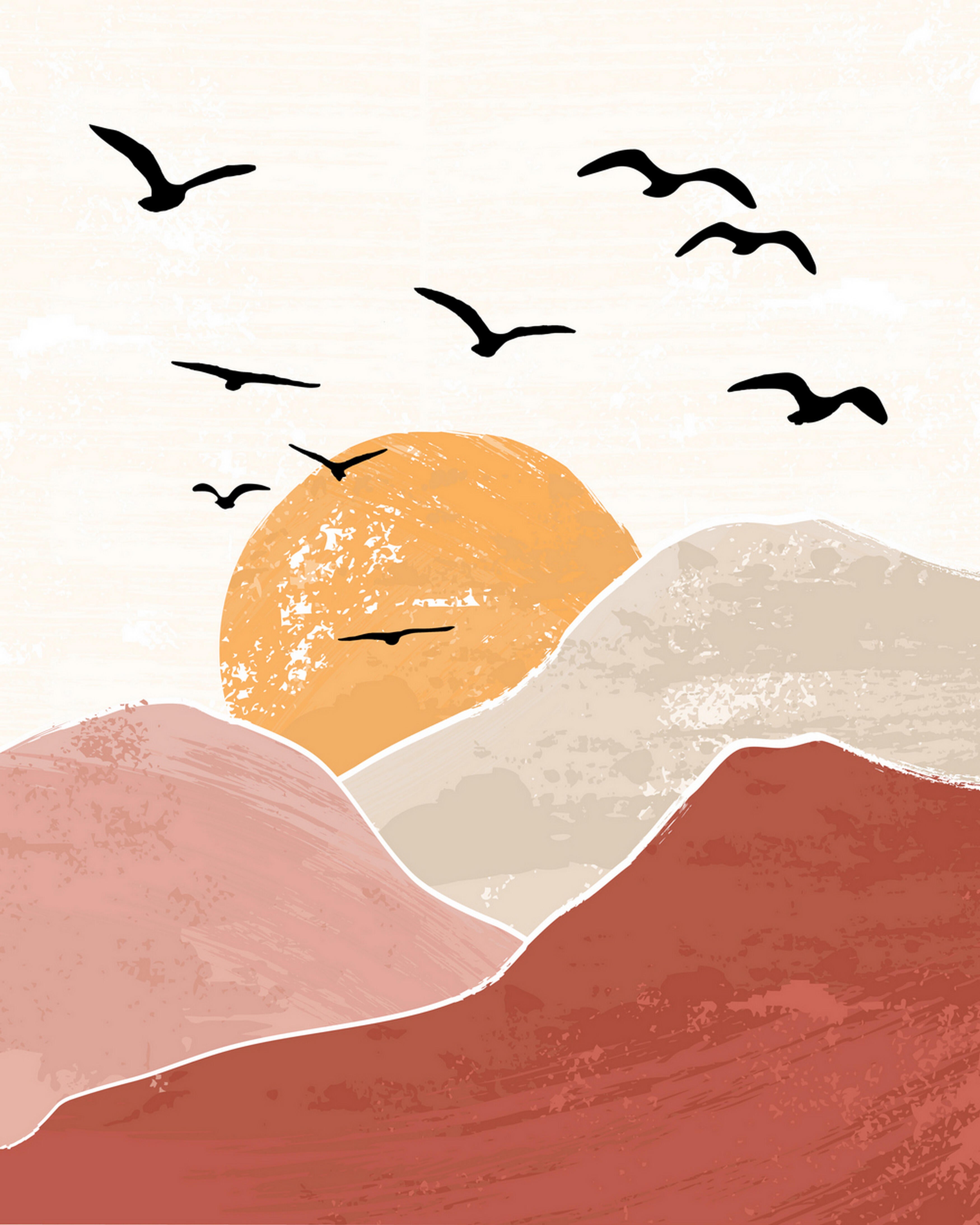 Image encadrée Terre de feu I l.31.5 x H.41.5 cm - 5