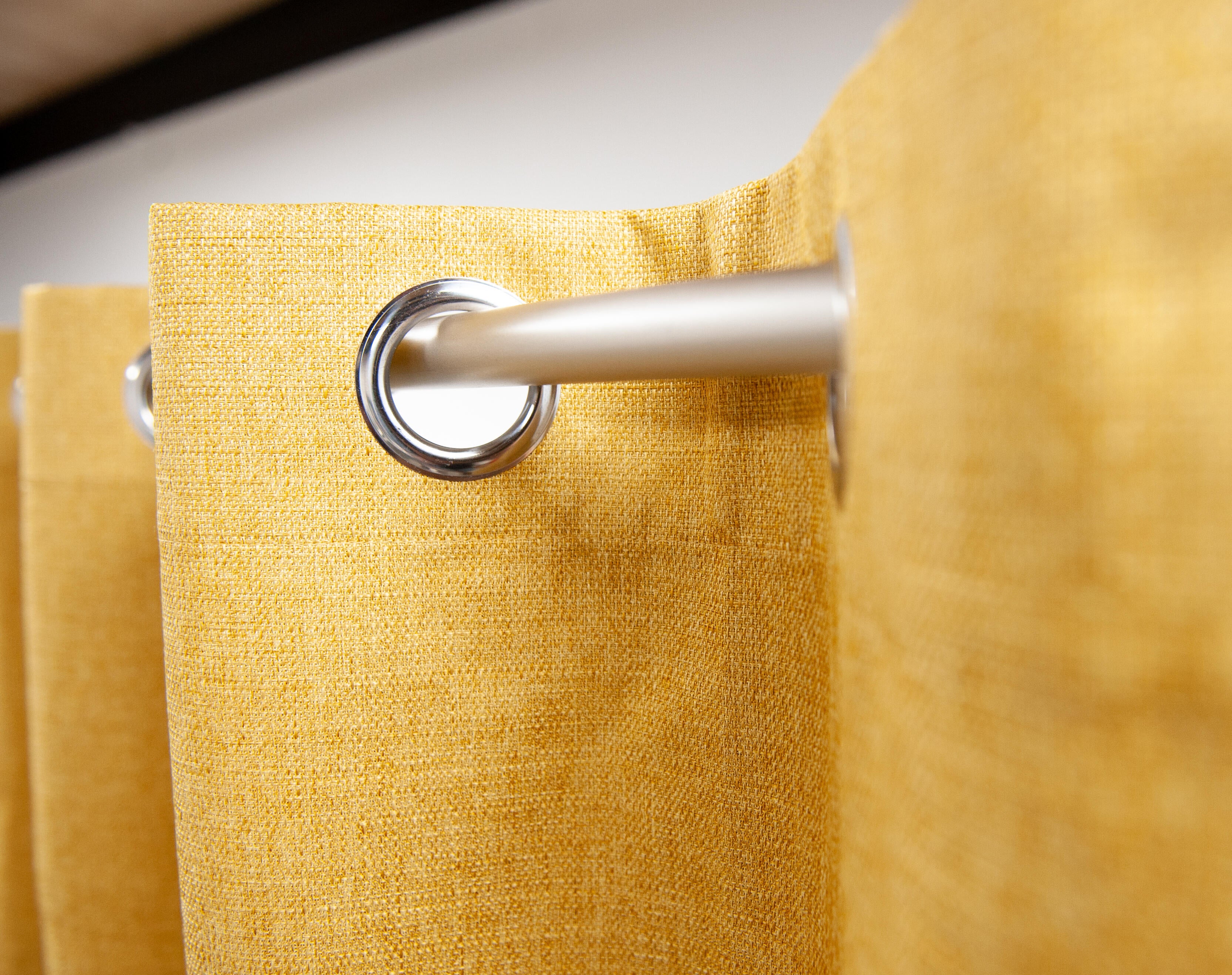 Rideau occultant, Bay, jaune H.260 x l.140 cm - 3